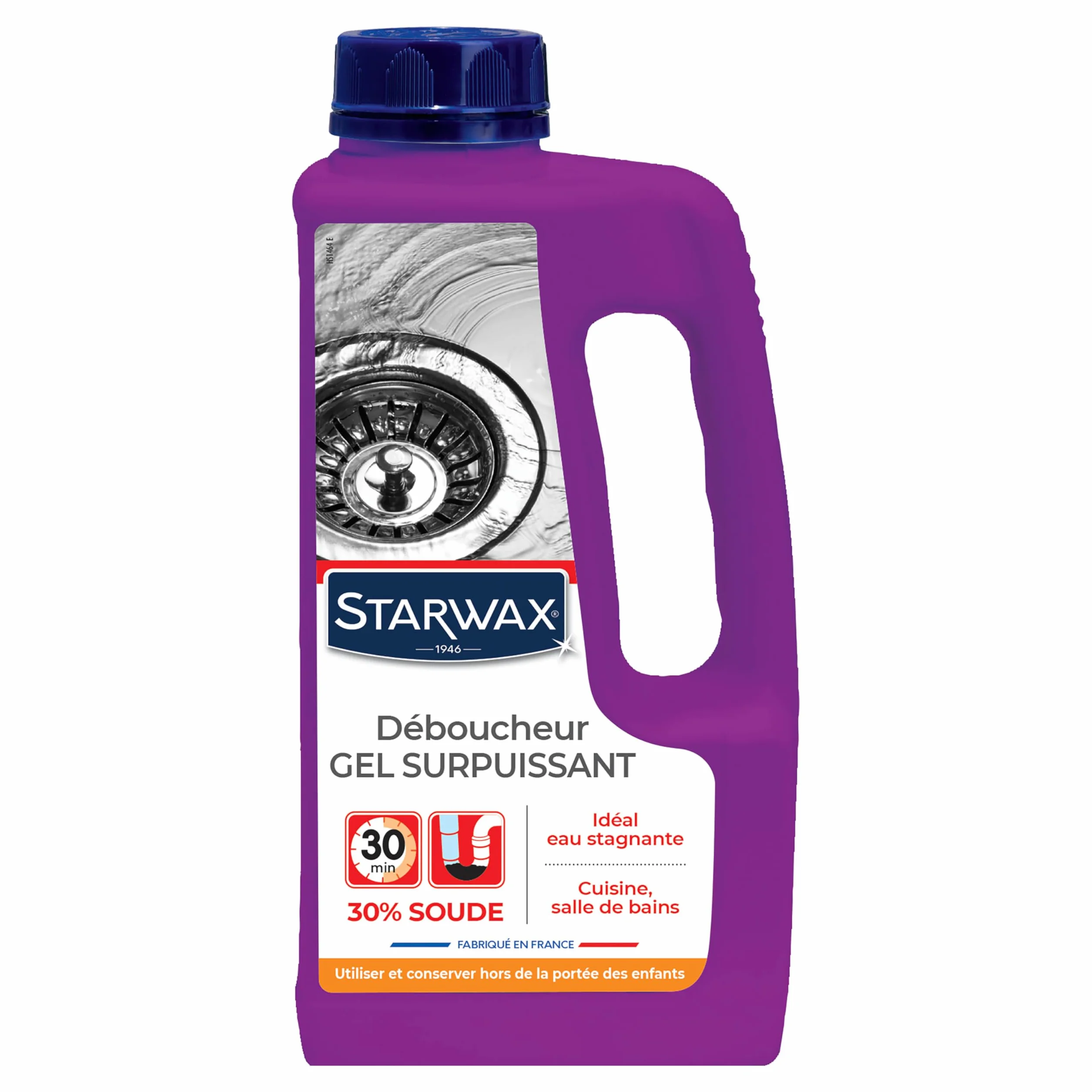 STARWAX Sturalavandino Gel Superpotente 1L - Soda Caustica 30% - Sblocco Tubi