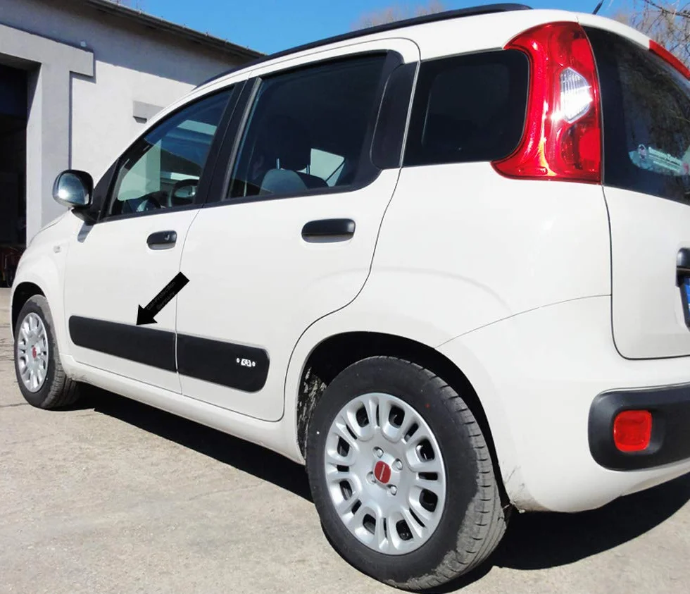 Spangenberg Listelli di protezione laterali per auto nero F47 dal 02.2012