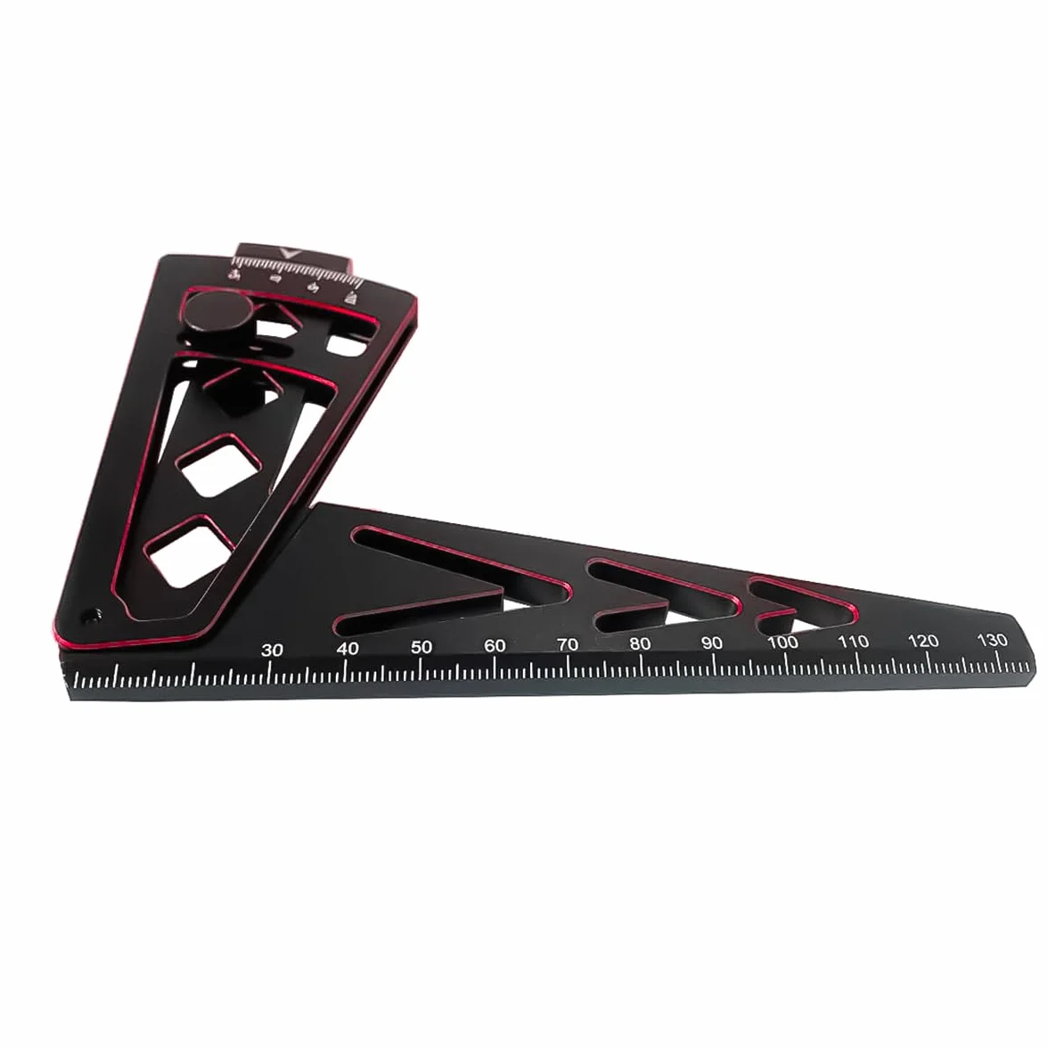 Regolabile Altezza Righello Camber Auto RC 1/10 1/8 1/7 Strumento Allineamento Universale Nero Rosso