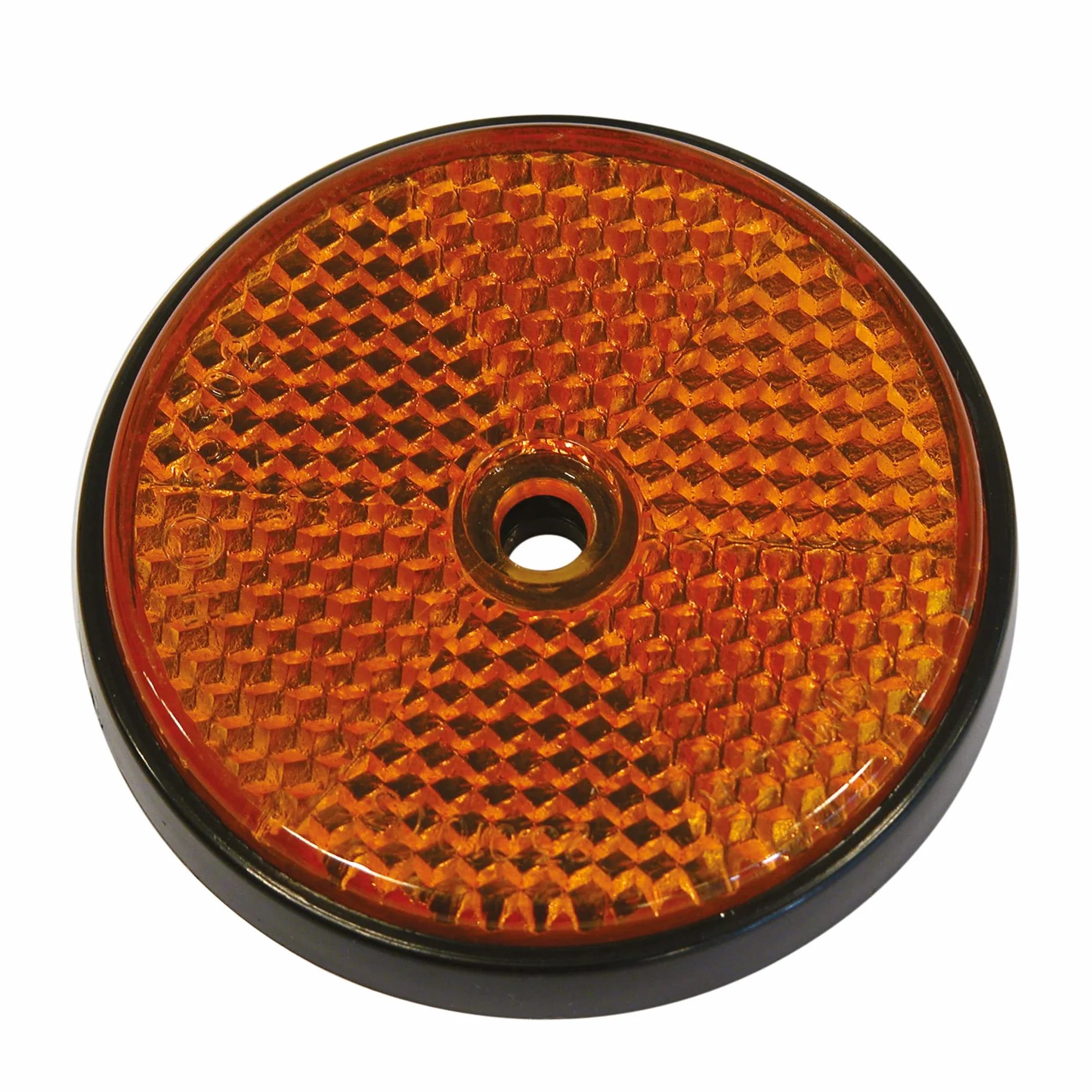 Carpoint Catarifrangenti Rotondi 70mm Arancio 2-Pezzi
