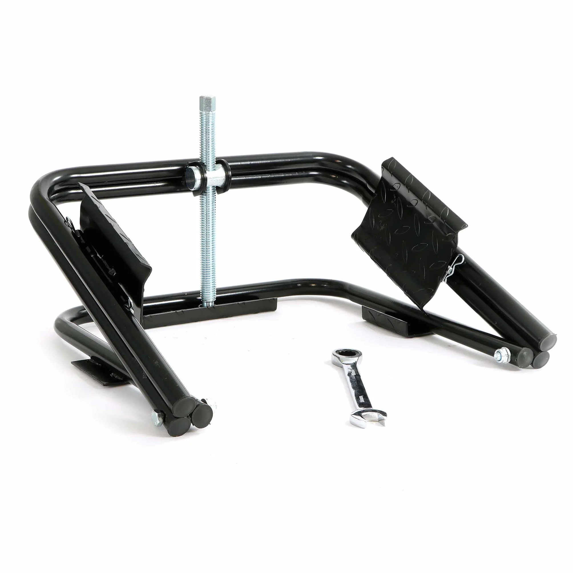 Wiltec Cric per camper fino a 1360 kg, livellatore per caravan con pneumatici da 13"-15", in acciaio robusto, con chiave di serraggio, stabilizzatore per camper, caravan,motorhome