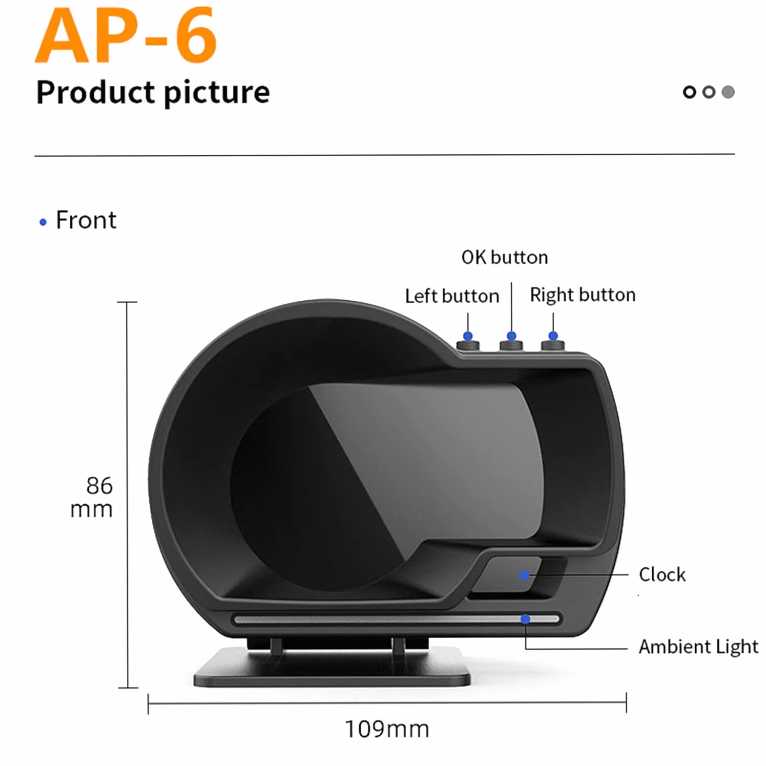 Display HUD per Auto OBDⅡ GPS Smart Gauge Tachimetro Strumento diagnostico Eliminazione codice Errore Guida sicura Allarme guasto Computer