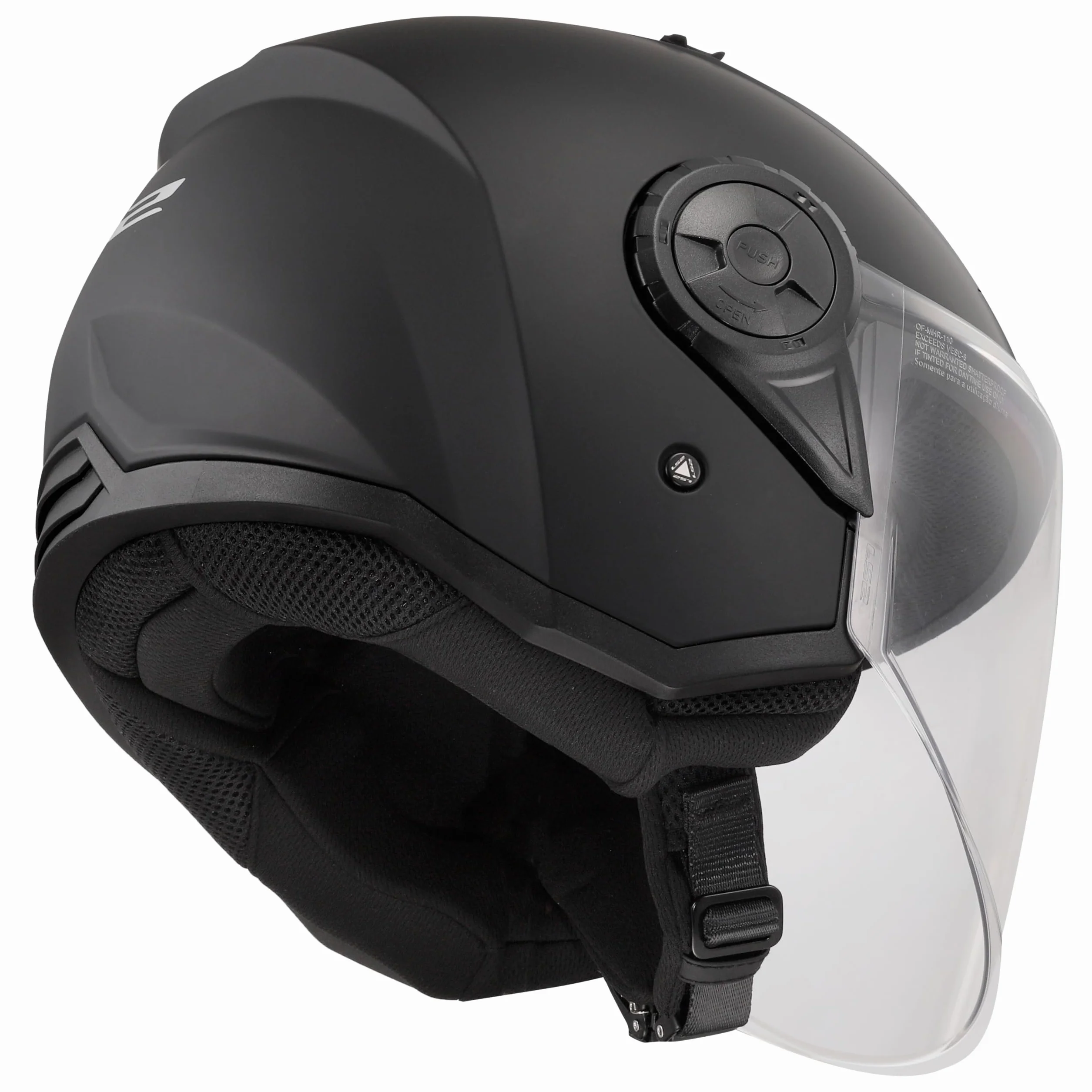 Open Faced Motorcycle Helmet. LS2 Airflow II ECE 22.06