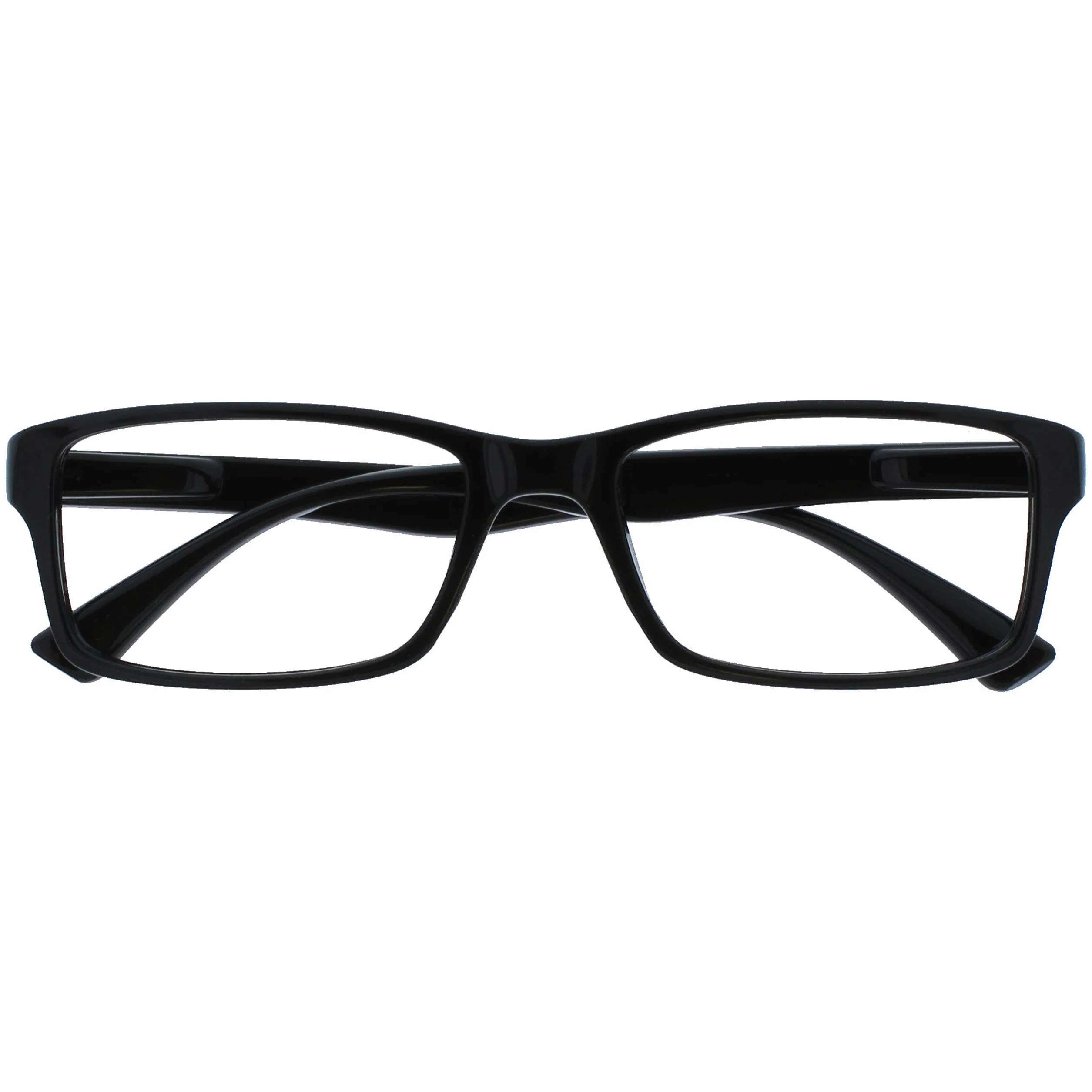 OPULIZE Nero Lettori Stile Designer Uomo Donna Uvr092Bk +1,00-50 Gr