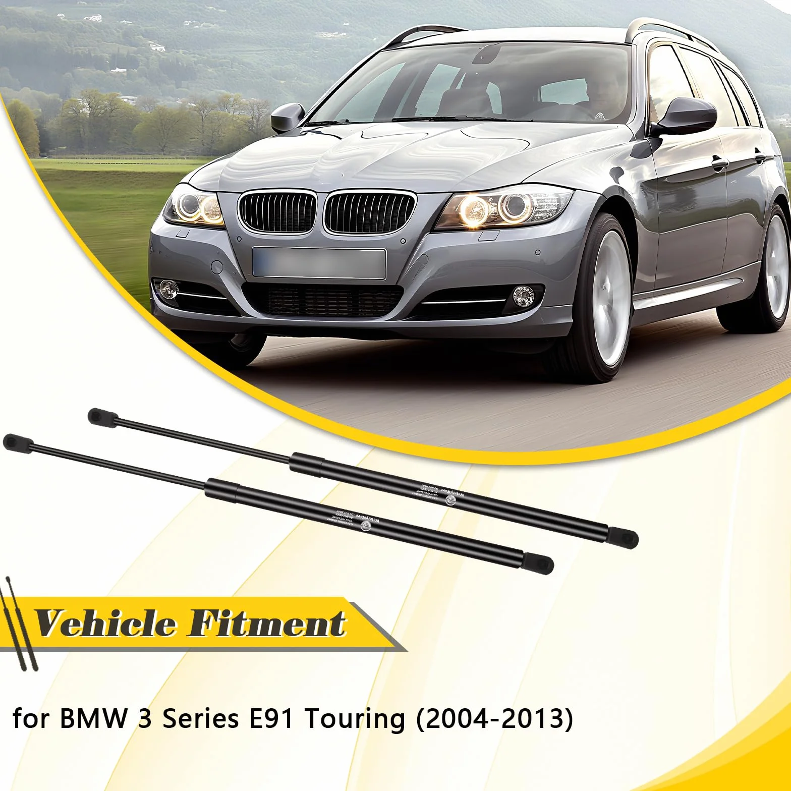 2X Pistoni Portellone Posteriore per BMW 3 Series E91 Touring 2004-2013 Ammortizzatori Cofano Posteriore Molle a Gas Ammortizzatori Posteriori Sostituire #51247127875