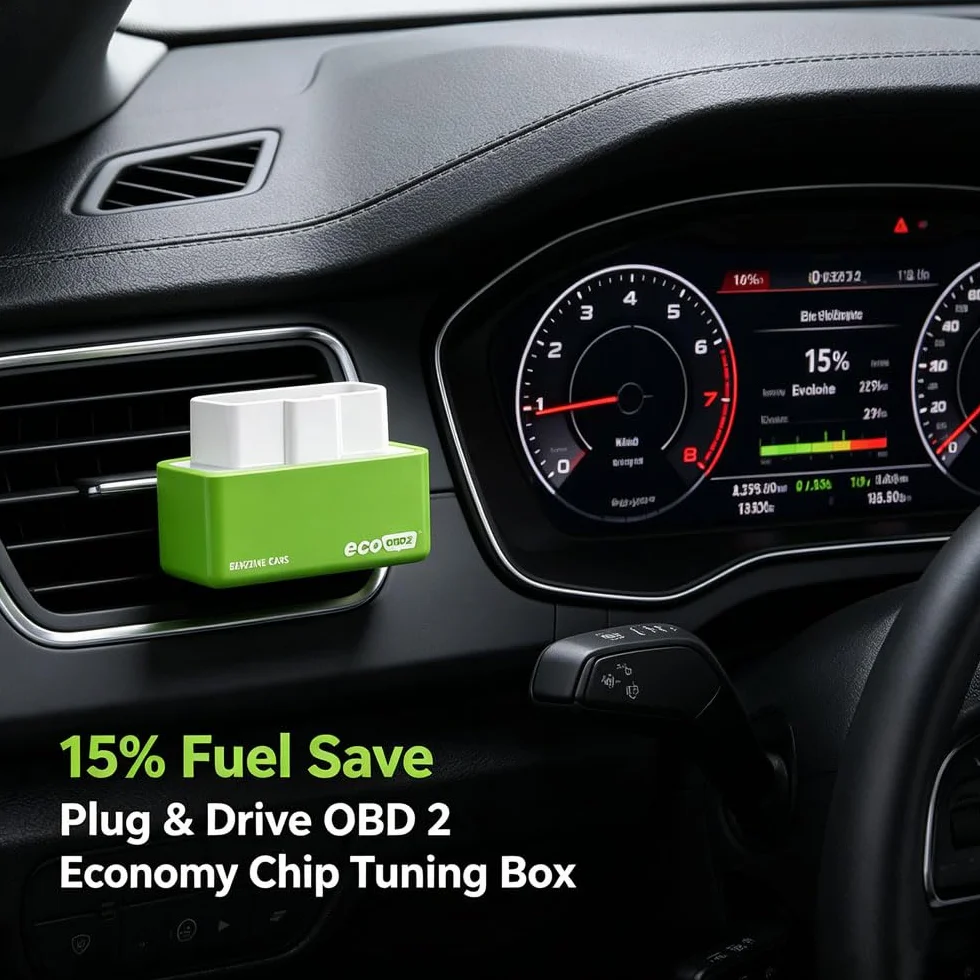 Syngas OBD-Fuel Saver 2 Pezzi per Auto, OBD2 ECOOBD2 Auto Plug and Drive, Riduce Consumo Carburante