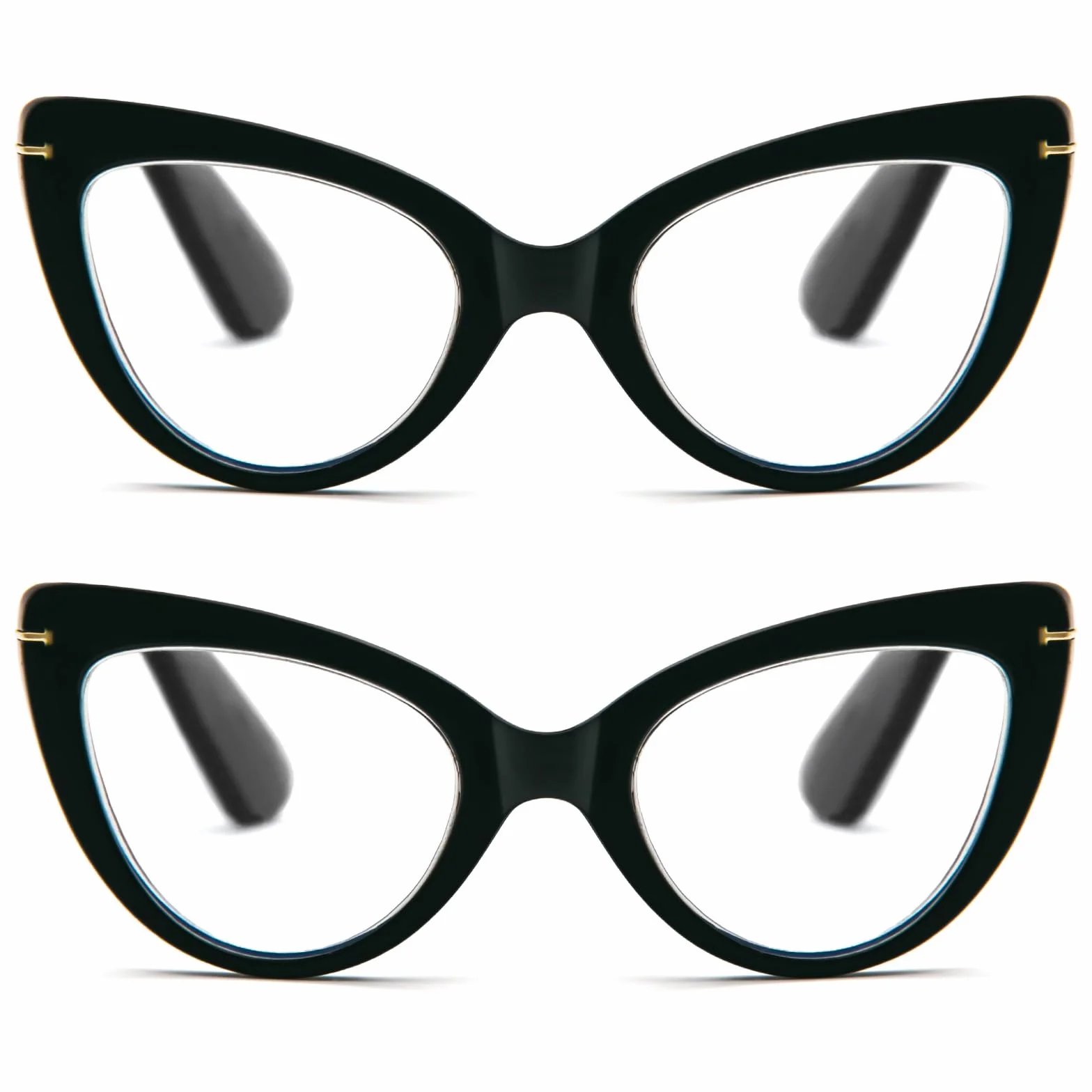 Occhiali da Lettura Donna Cat Eye Confezione da 2 Anti-Luce Blu