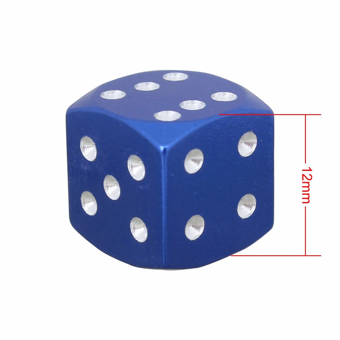 TOMALL Tappi stelo valvola pneumatici per auto moto universali Auto Lega di alluminio Dadi Tappi parapolvere pneumatici stile blu Valvola Stelo ruota Dadi granato 4 pezzi