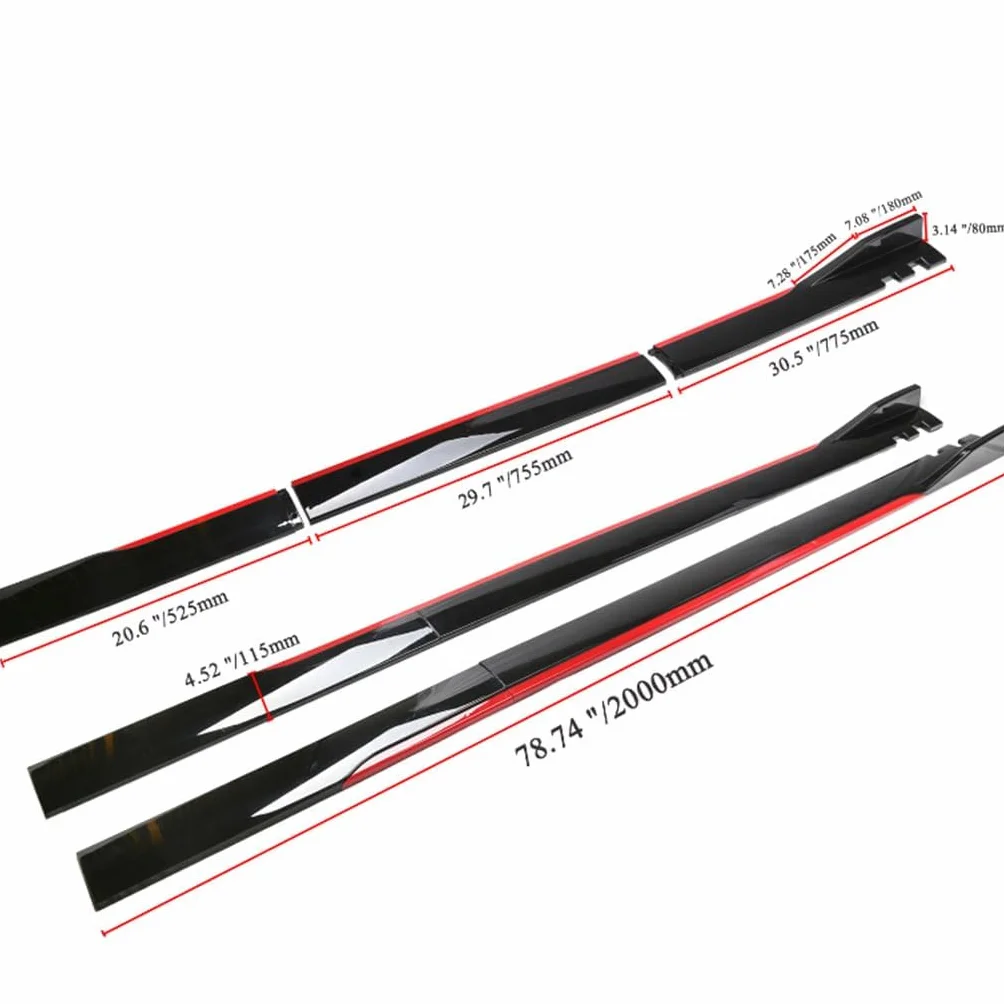 Minigonna Laterale Auto per Alfa Romeo Giulia Stelvio Mito Giulietta Tonale 147 156 159, Splitter Lip, Spoiler per Minigonne Laterali per Auto, Colore F