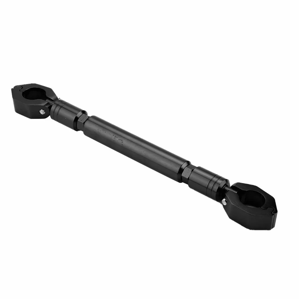 Zerone Barra Stabilizzatrice in Alluminio per Moto, Barra di Bilanciamento Manubrio Regolabile Universale per Manubrio da 22mm - Nero
