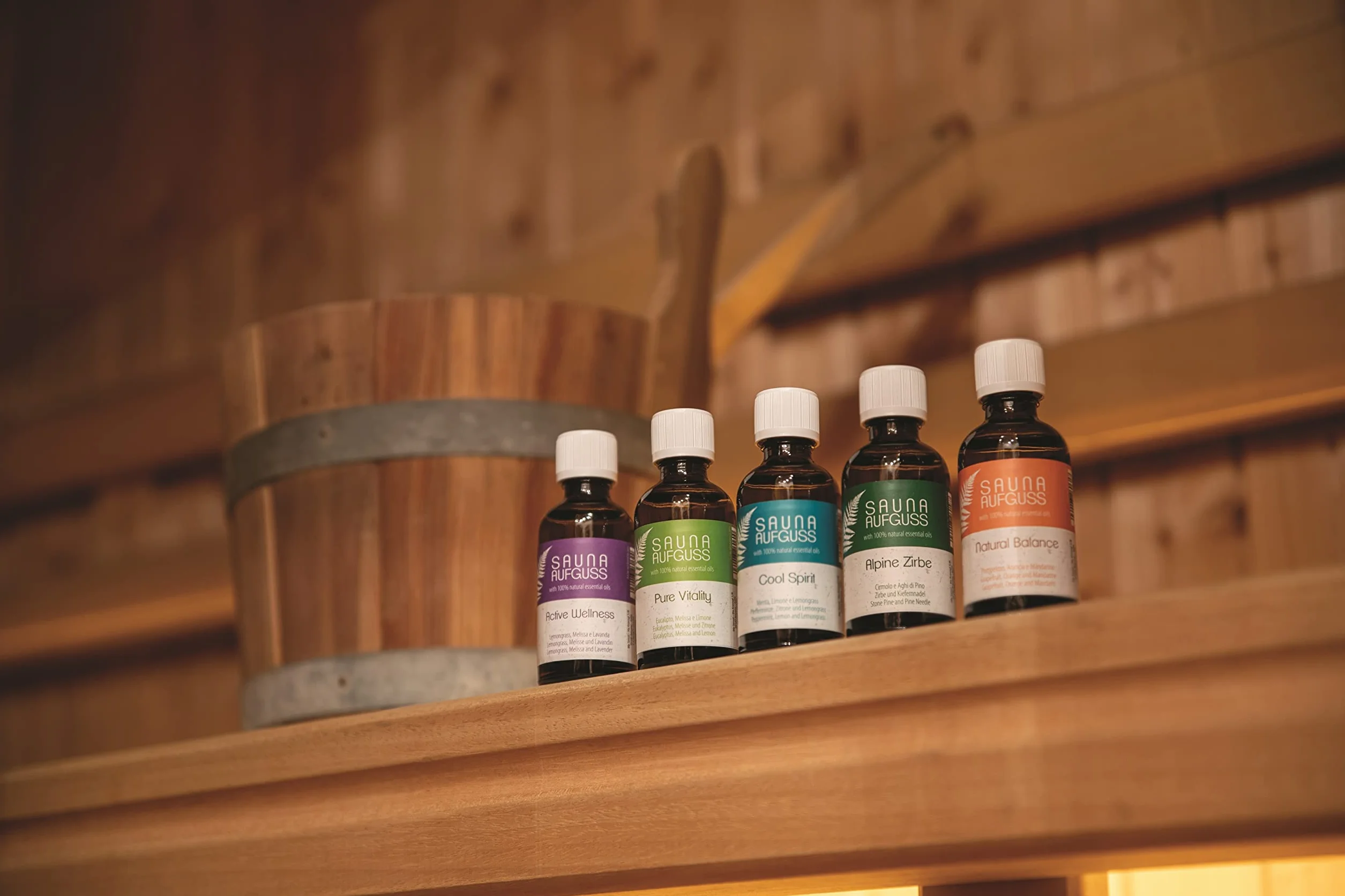 MySenso SET 5 miscele oli essenziali per SAUNA aufguss 100% naturale 5x50ml