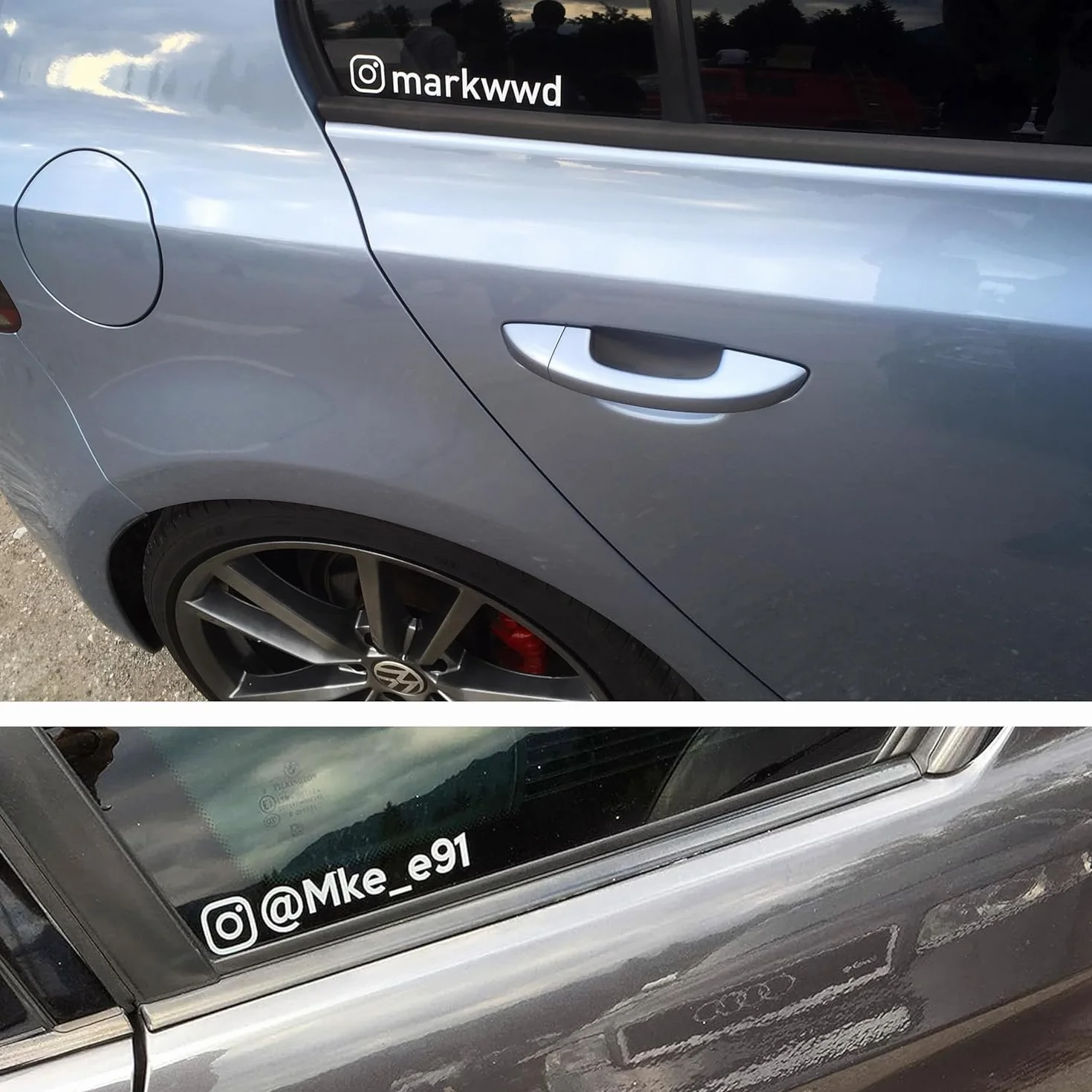 Adesivo nome per pubblicità con testo e logo Tuning Sticker auto