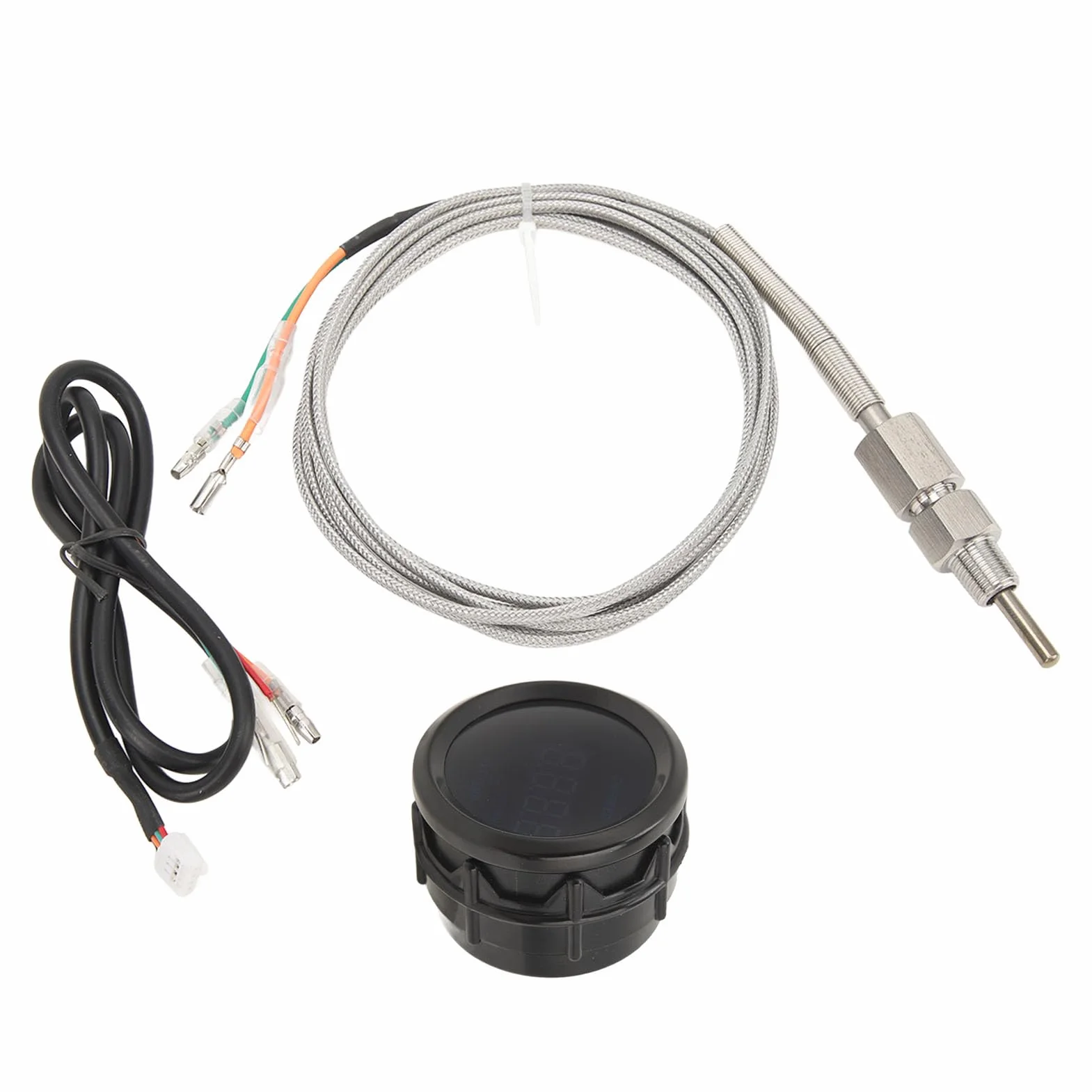 Indicatore di Temperatura del Gas di Scarico Indicatore EGT con Sensore Ad Alta Precisione Universale Adatto 52mm 12V per Auto
