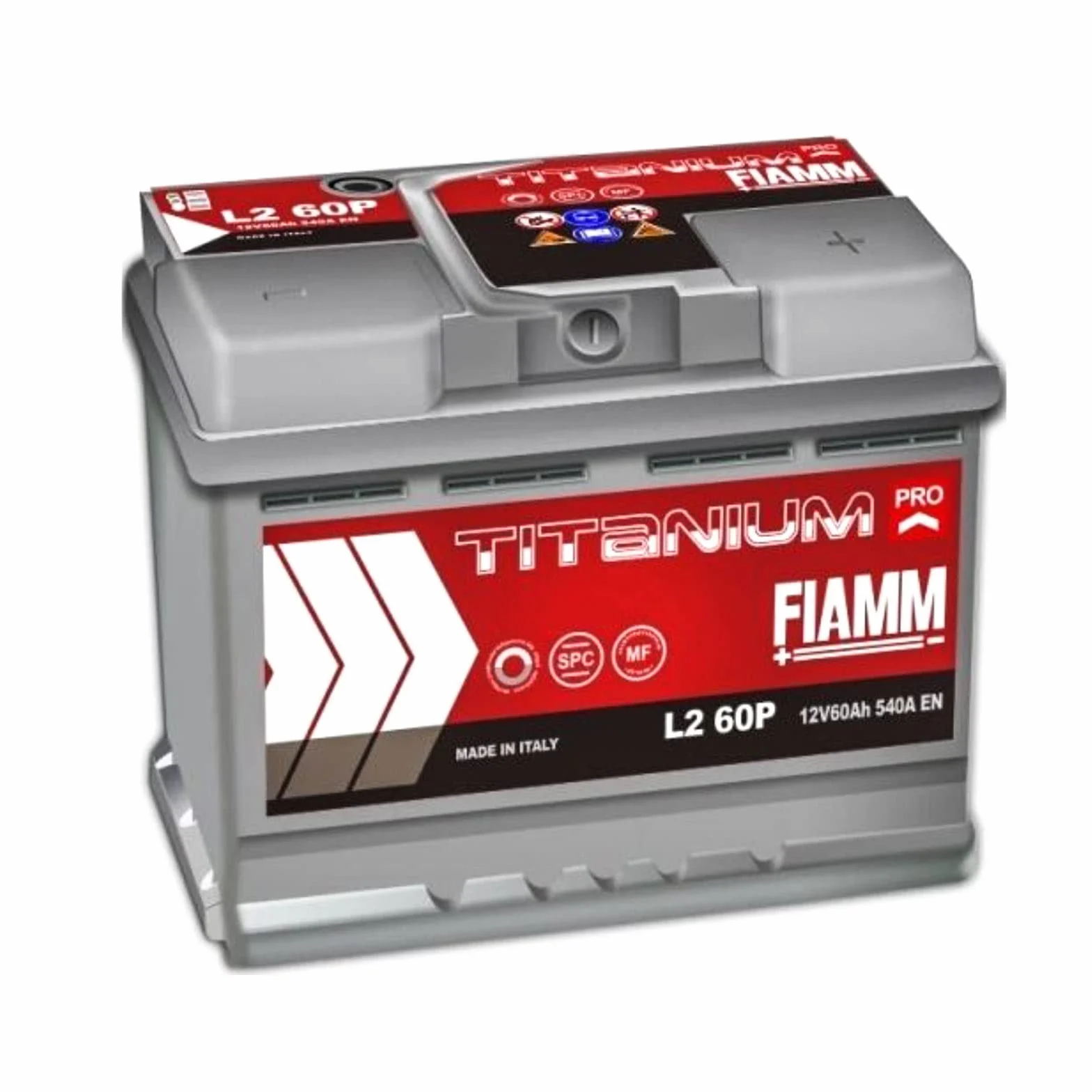 Fiamm, batteria per auto Titanium L260, 60 Ah, 540 A, polo positivo a destra