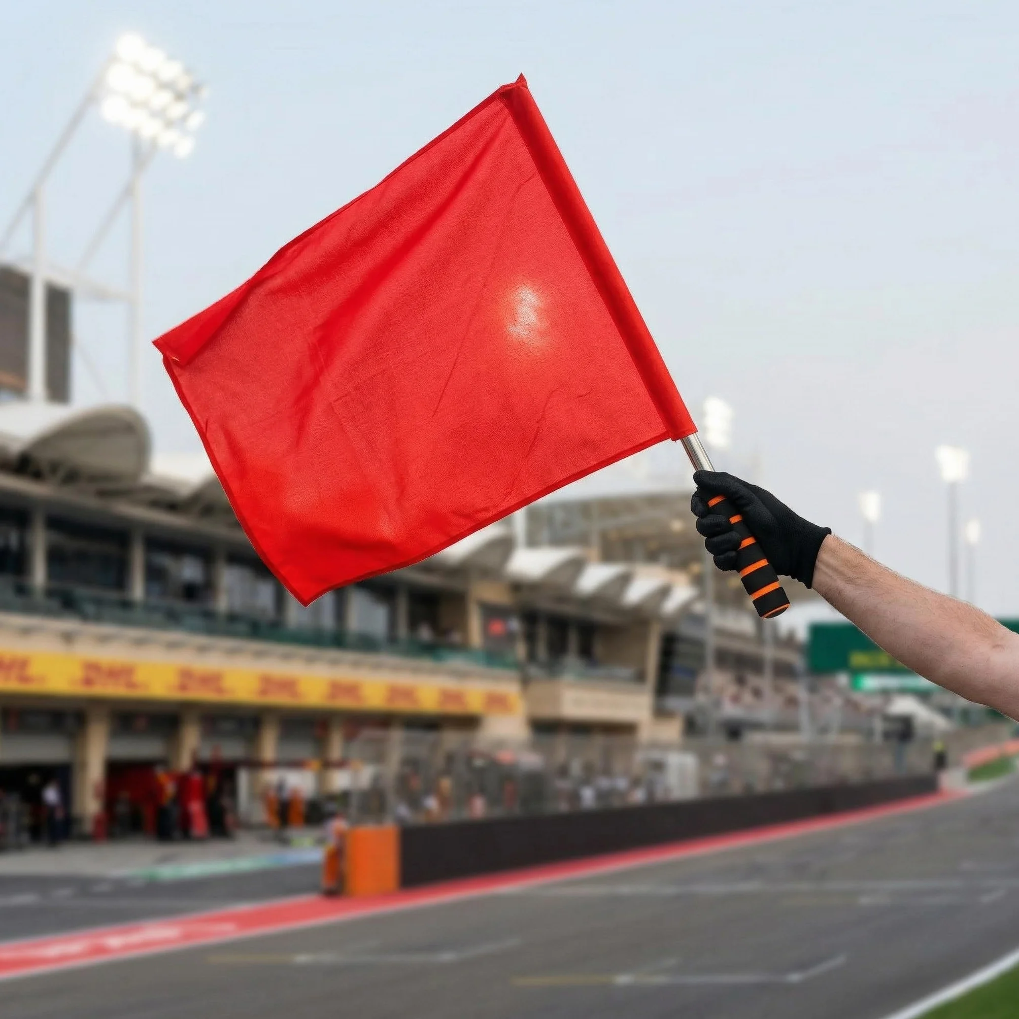 TOYANDONA 3 bandiere da corsa sventolanti durevoli per eventi sportivi segnale ad alta visibilità