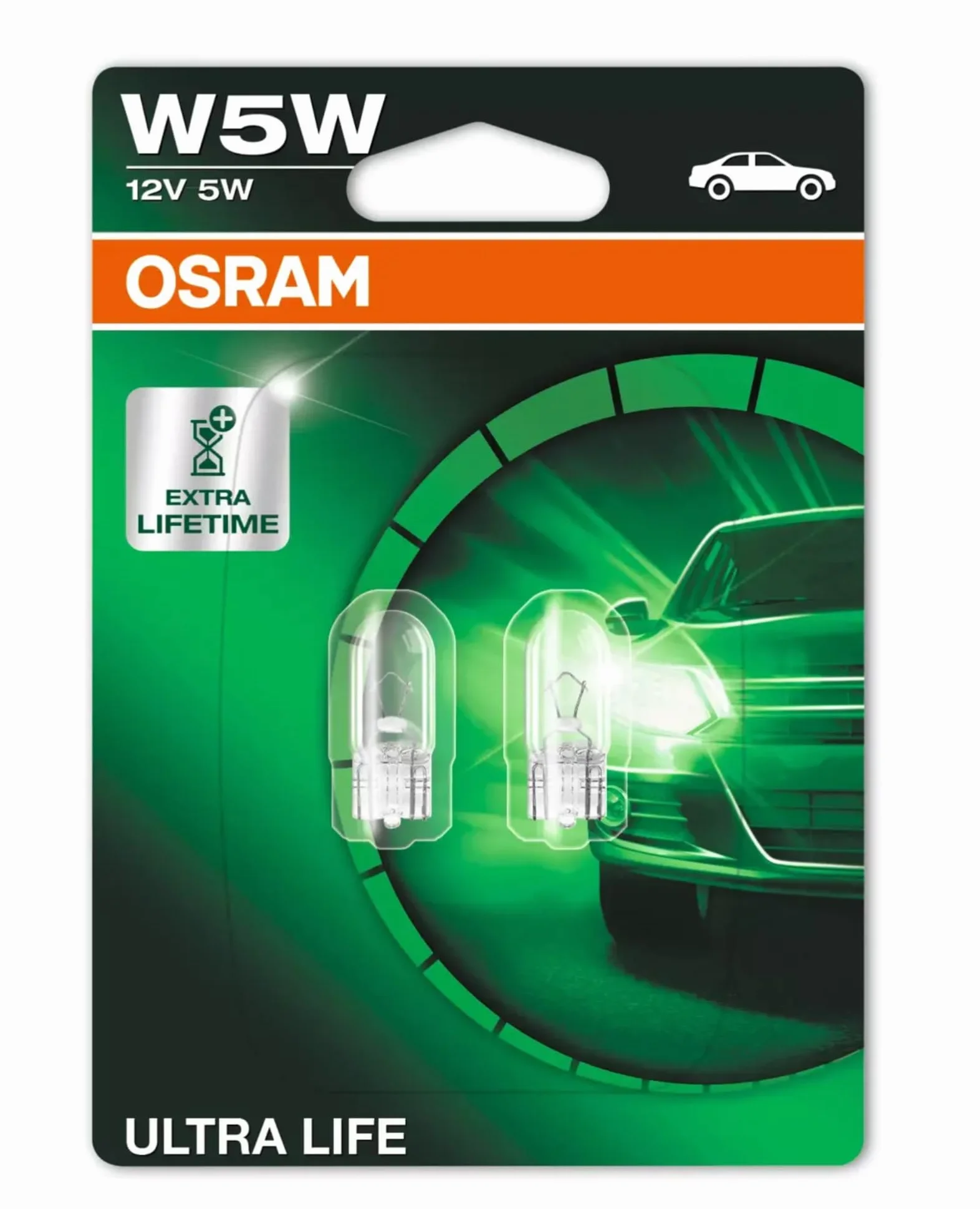 OSRAM ULTRA LIFE W5W Doppio Blister 2 lampade