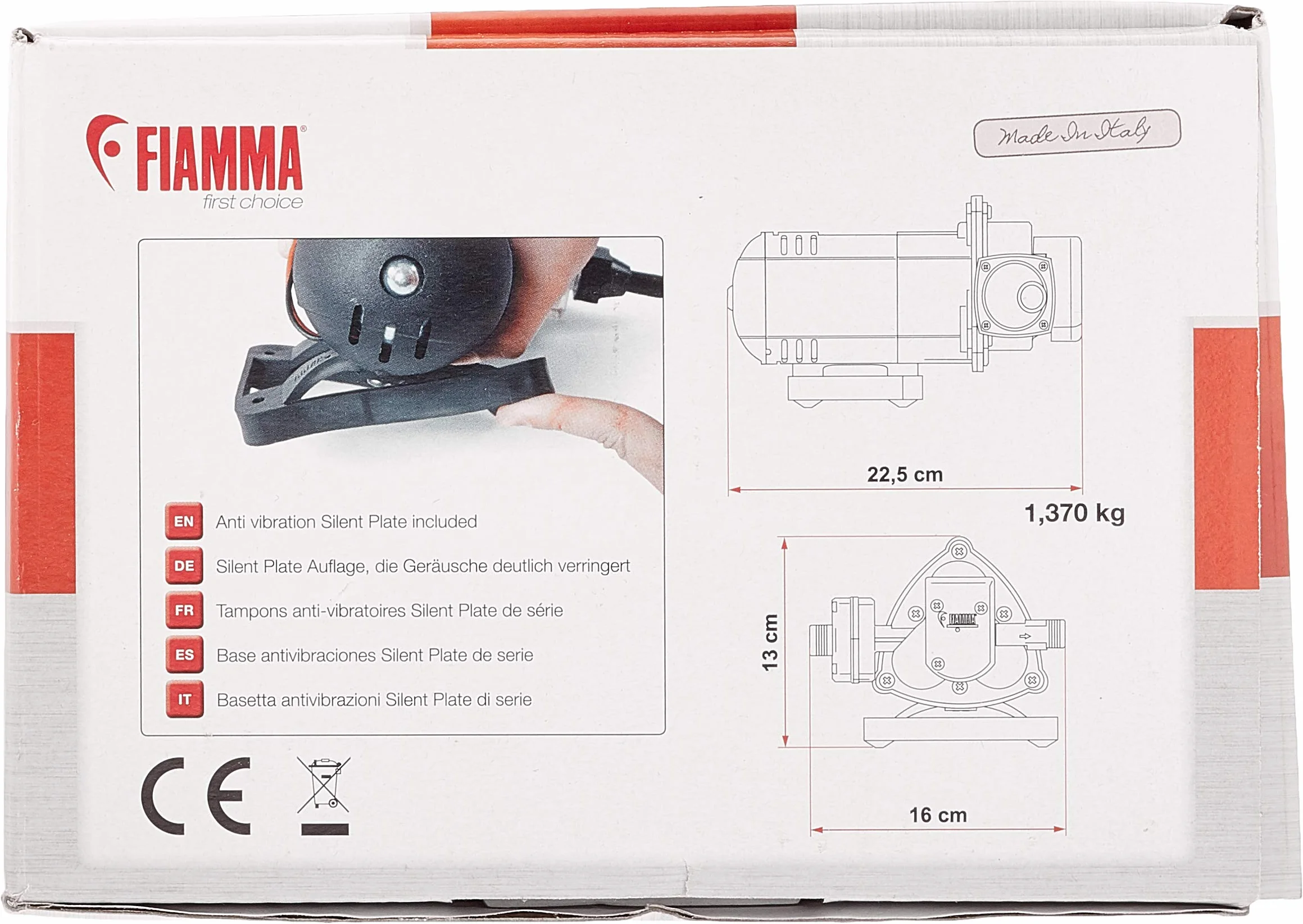 Fiamma 01216C01 Nero 22,5x16x13h cm