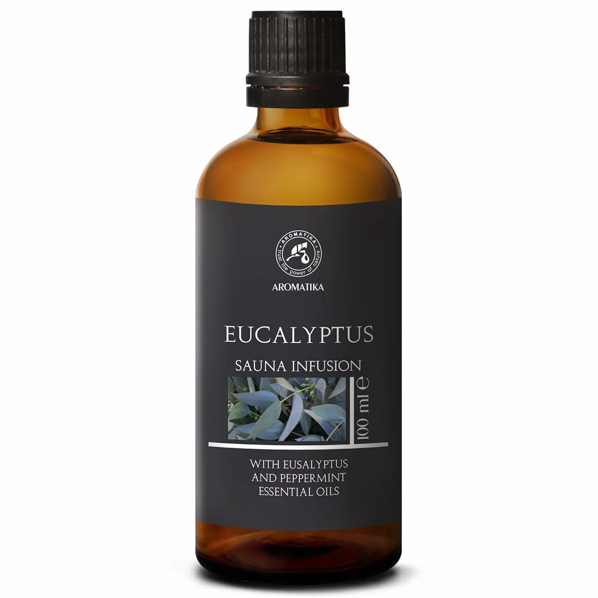 Olio Essenziale di Eucalipto e Menta Piperita 100ml per Sauna e Bagno - Aromaterapia Naturale