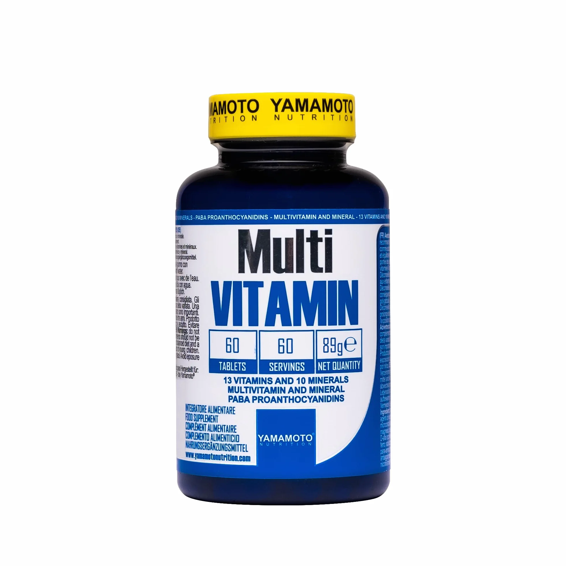YAMAMOTO Nutrition Multi VITAMIN 60 Compresse Integratore Alimentare Multivitaminico e Multi Minerale