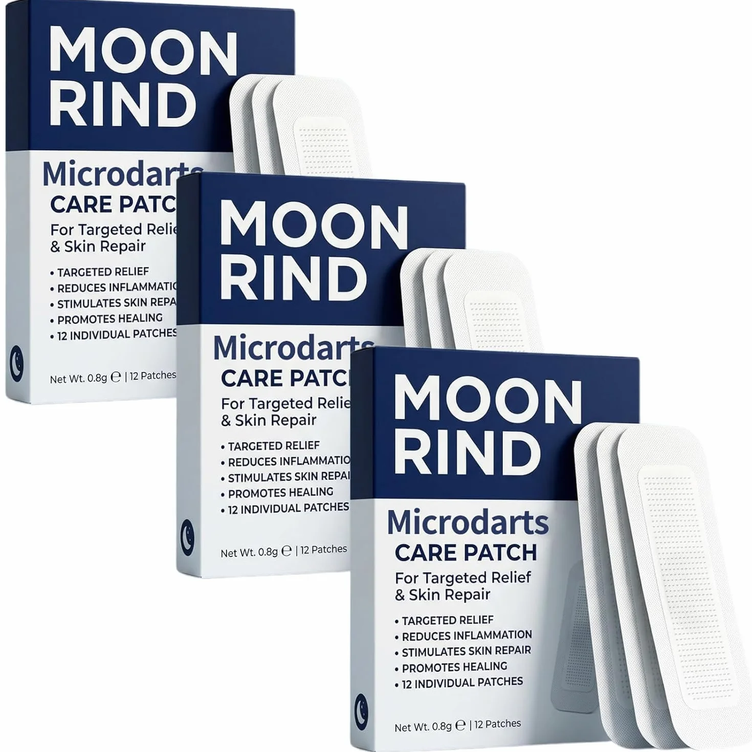 Moon Rind VeinTarget Microdarts 12 Patch Care patch per alleviare il disagio alle gambe