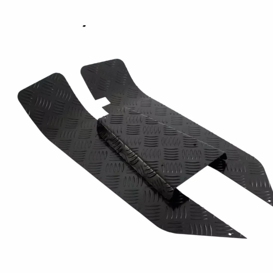 SIP Set pedane in alluminio mandorlato Vespa PK50-125 nere