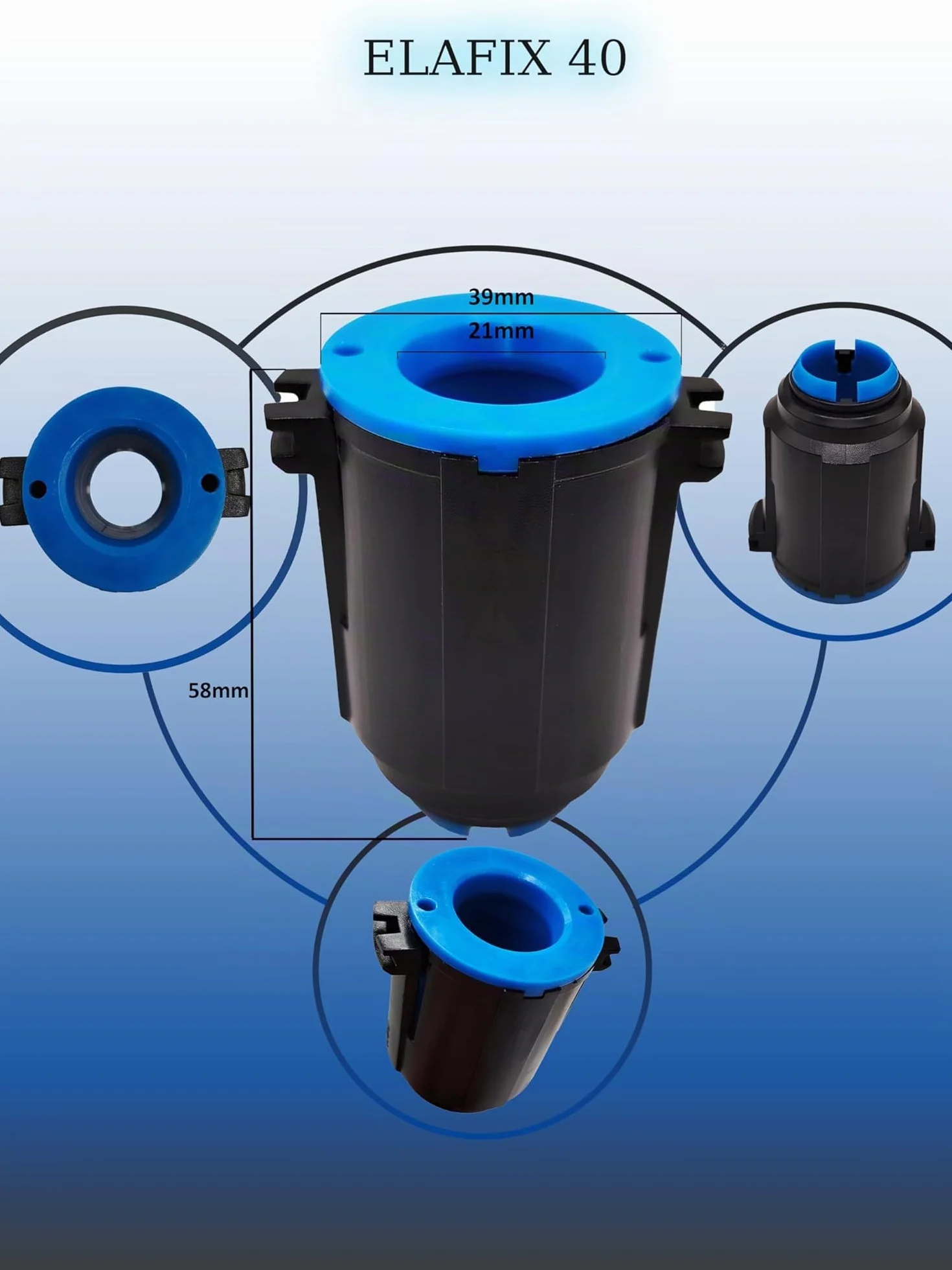 Elafix 40 Adattatore Magnetico Valvola Distribuzione Adblue® 10 lt per Auto Camion Diesel