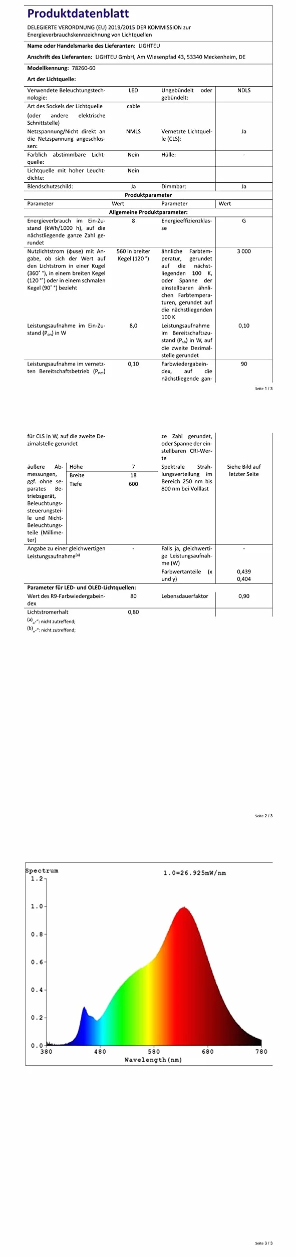 LIGHTEU 2x Luce Lineare 60 cm LED 12V 8W Antiriflesso Smerigliato per Barca Yacht Camper