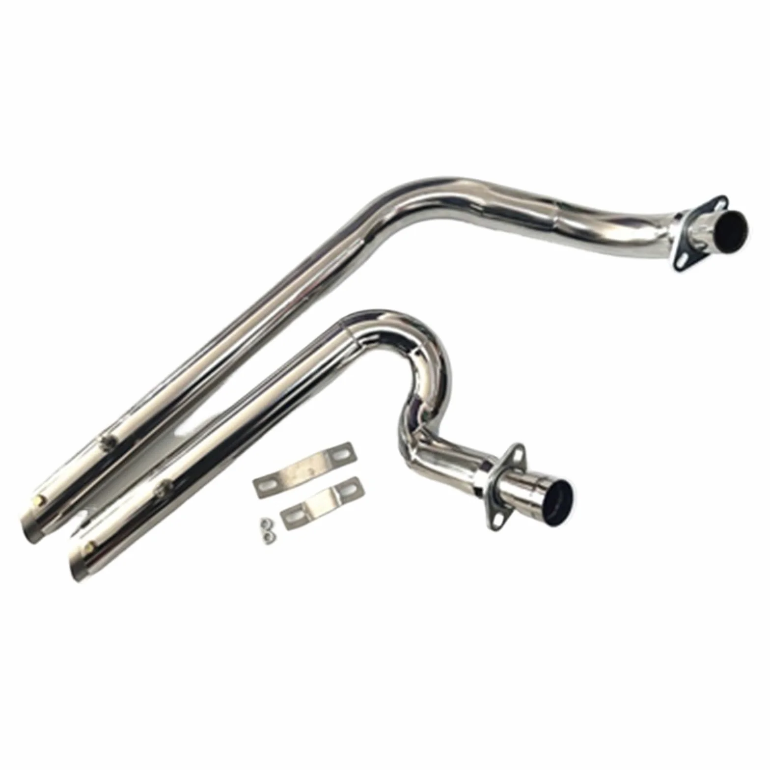 Silenziatore Scarico Tubo Di Scarico Per Moto Con Silenziatore Rimovibile Per Steed Per Shadow VT400 VT600 VLX400 VLX600 VT400C VT600C VLX600