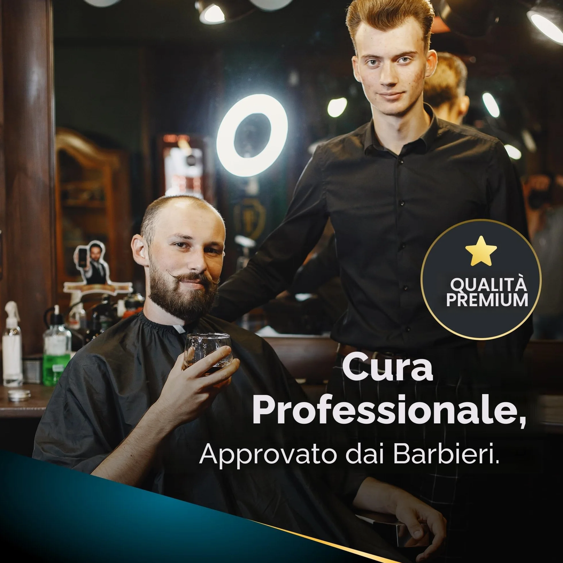 SAKKAL Spazzola per Barba Setole di Cinghiale, Manico in Legno Naturale, Antistatica Districante Lisciante, Cura Styling Barba
