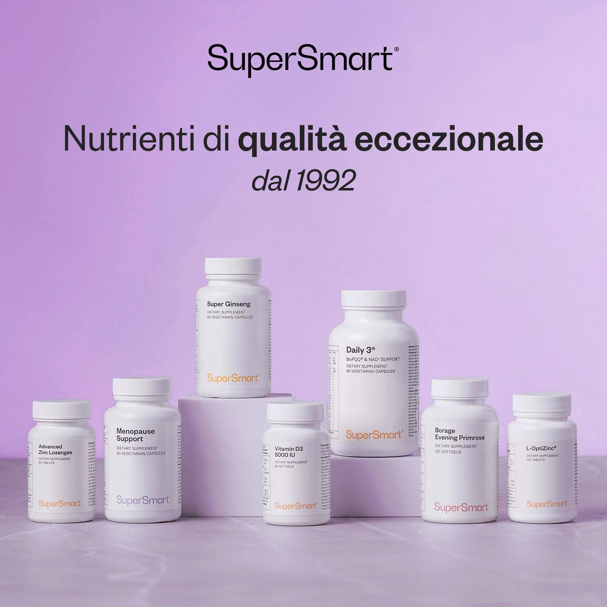SuperSmart CDP Choline Colina brevettata biodisponibilità ottimale Dosaggio potente Vegano