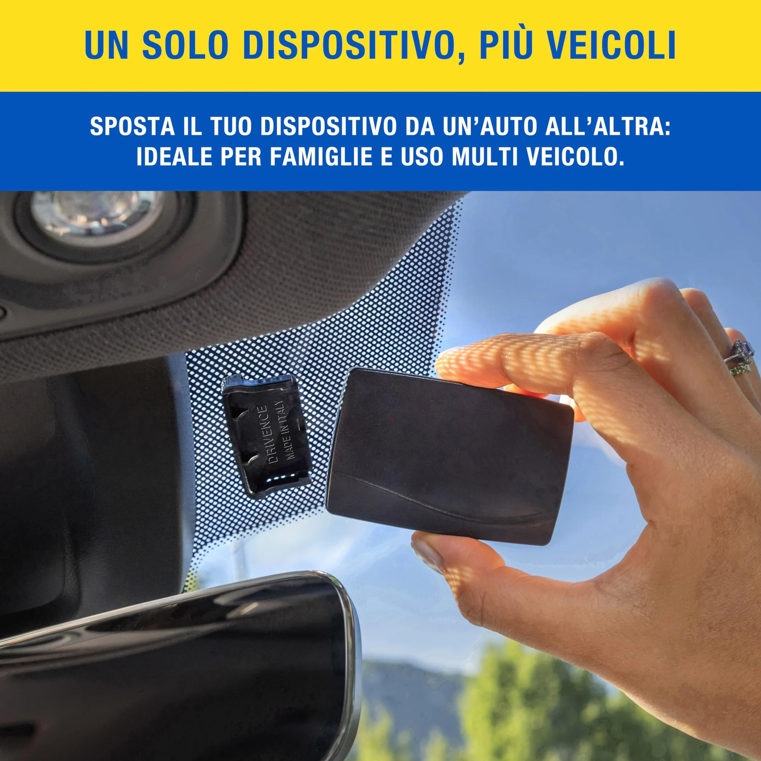 Drivence - Supporto Telepass Slim Nero - Nuovo Porta Telepass per Auto Compatibile con Modello Slim e Europeo 2024/25/26 - Adesivo Telepass Supporto 3M per un Fissaggio Forte e Sicuro (1 Pezzo)