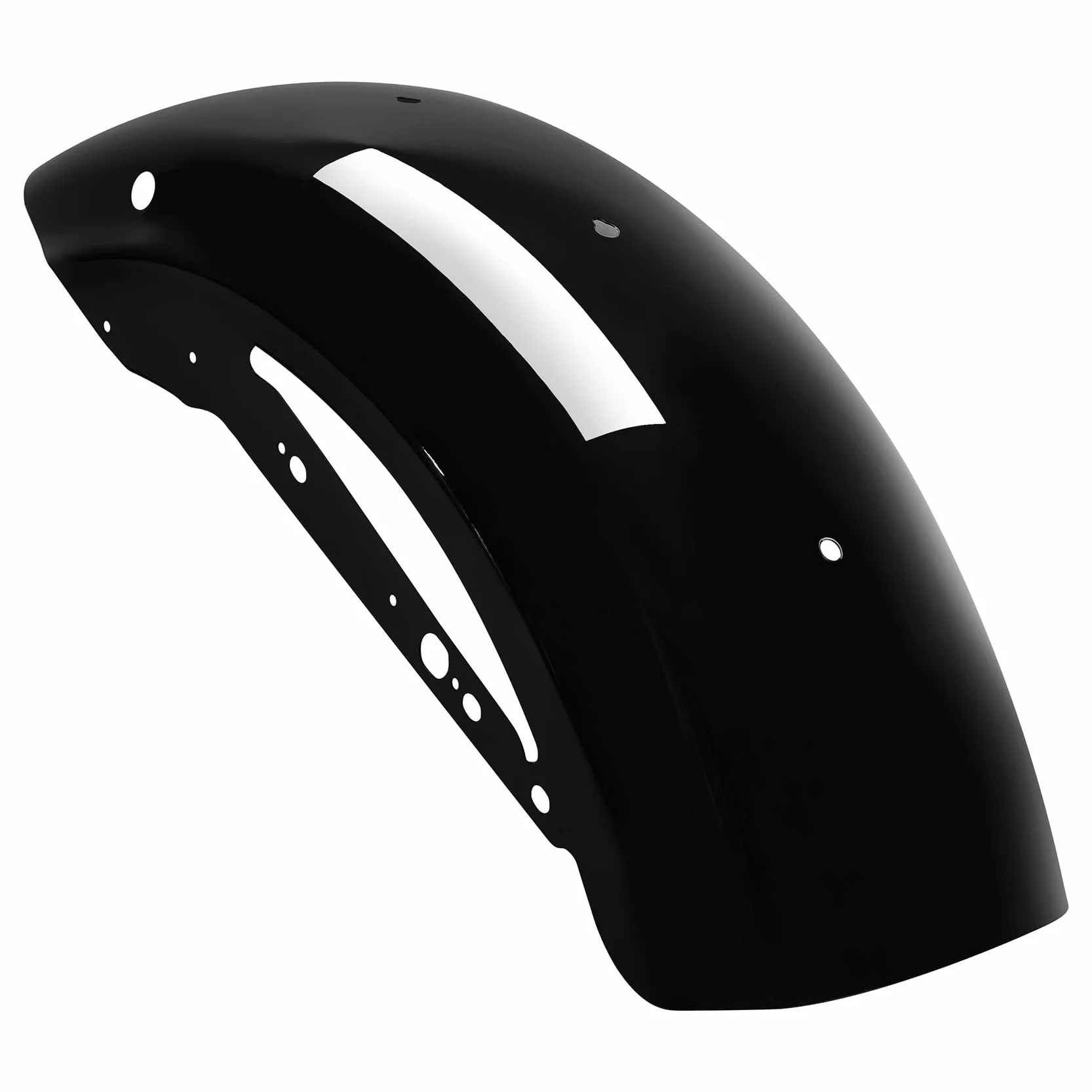XMT-MOTOR Parafango posteriore adatto per Harley Sportster XL 883 1200, nero lucido