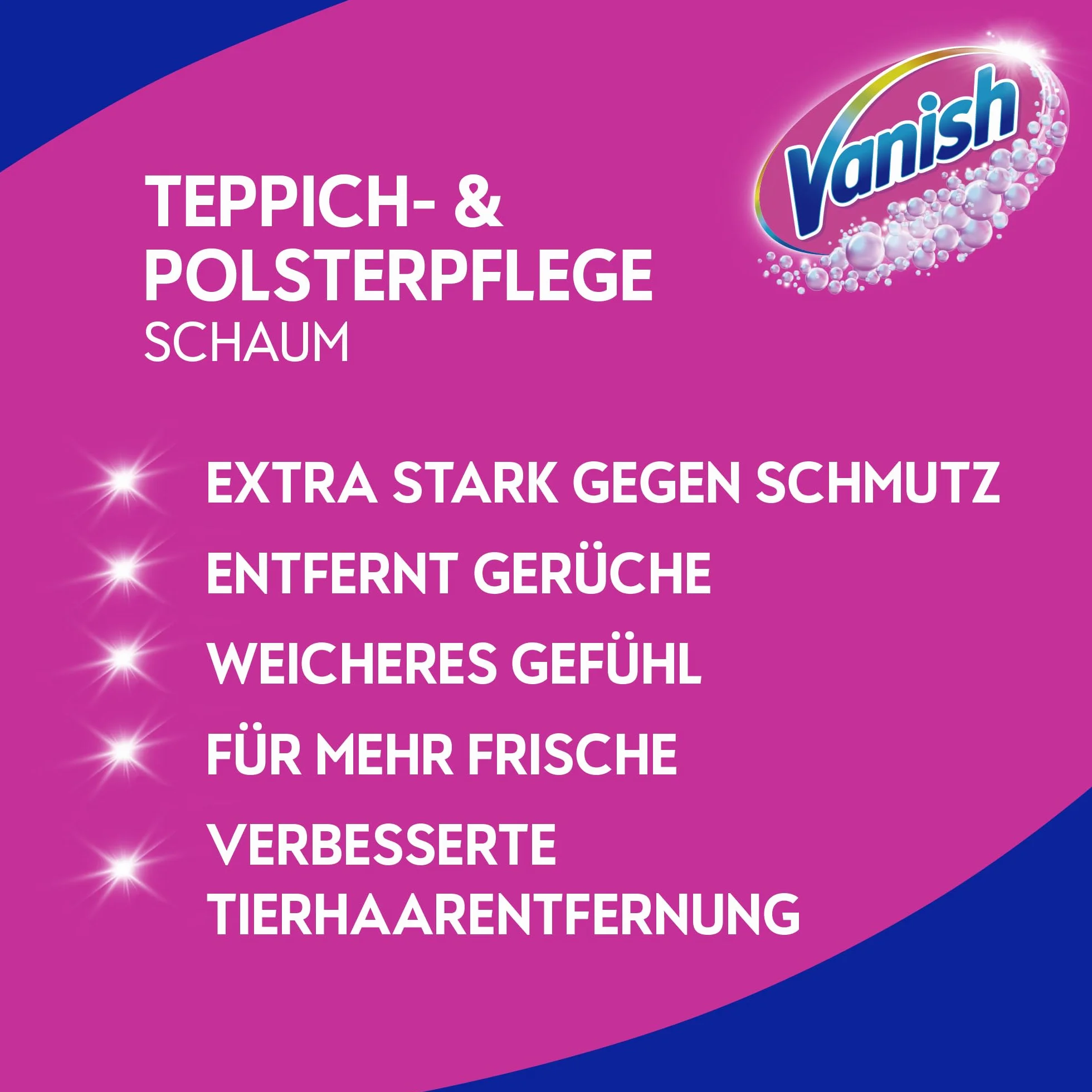 Vanish GOLD Power Detergente per tappeti in schiuma Extra forte 650 ml