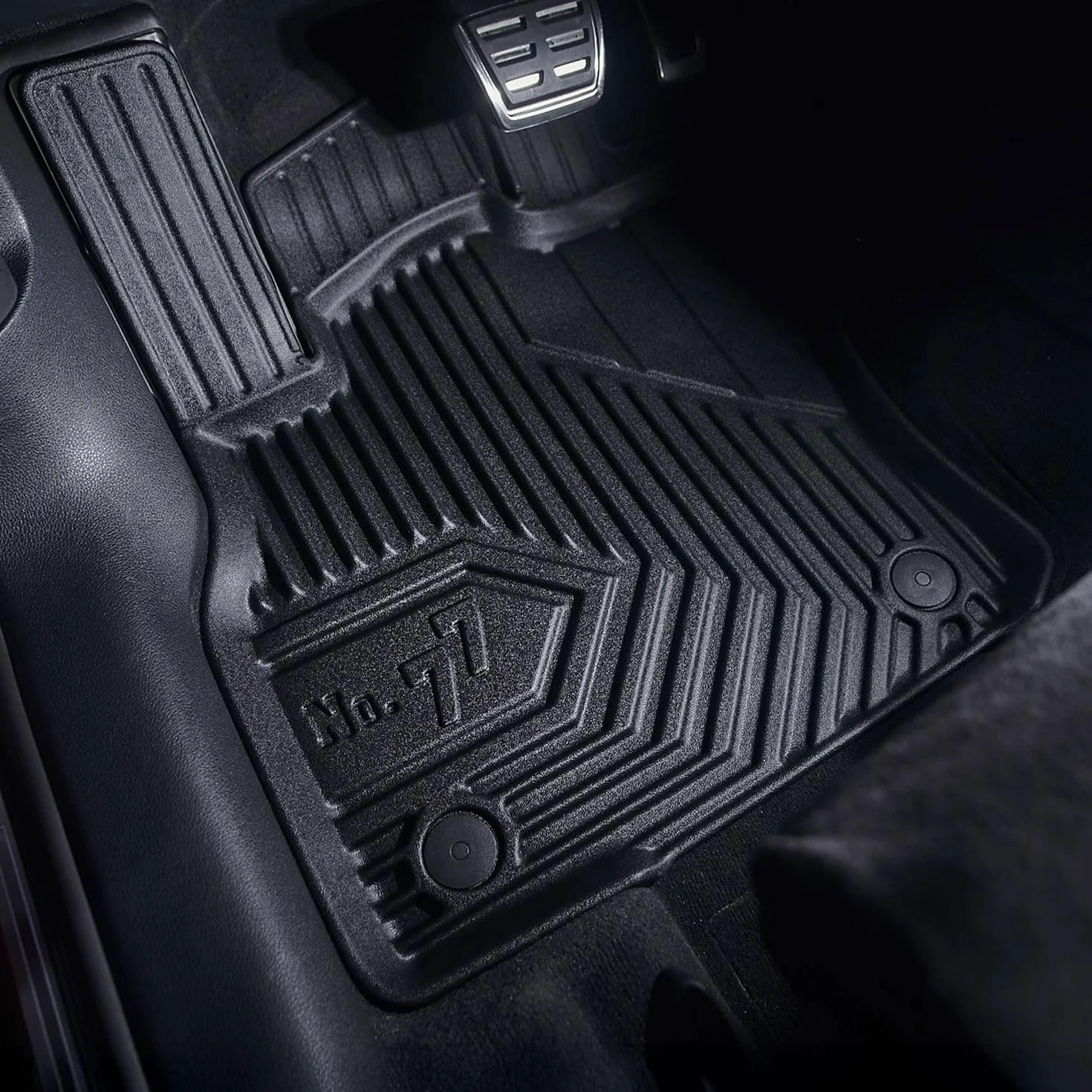 IMJ-Global Tappetini Auto Gomma No. 77 su Misura Compatibili con Jaecoo J7 dal 2025 in poi non compatibile con versione PHEV, Set Completo di Tappeti Auto TPE per Migliorare Look e Sportività