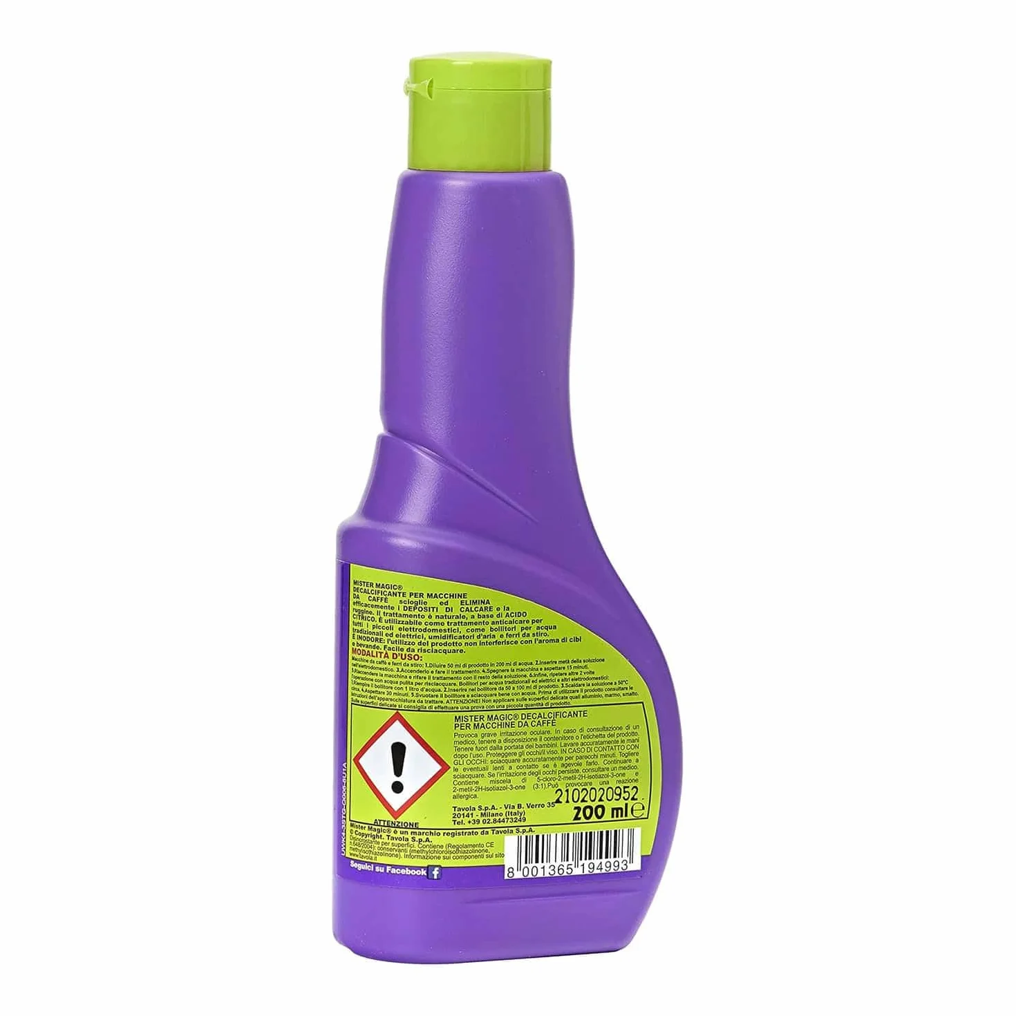 Mr Magic Decalcificante Macchinetta Caffè, Trattamento Anticalcare, 200 Ml