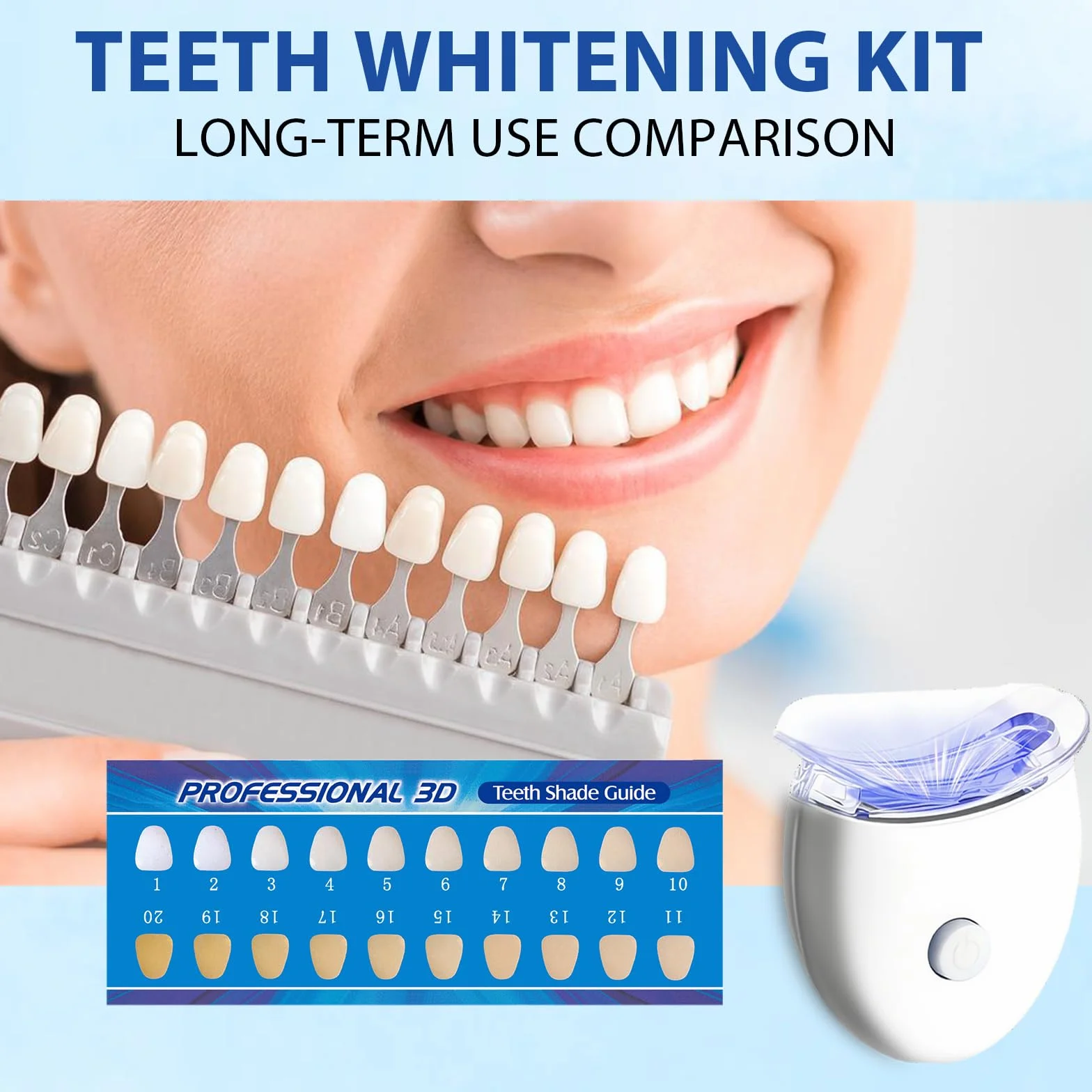 Kit Sbiancante Denti, Set Pulizia Denti, Gel Sbiancamento Denti, Veloce, Efficace Ridurre Macchie, Uso Quotidiano