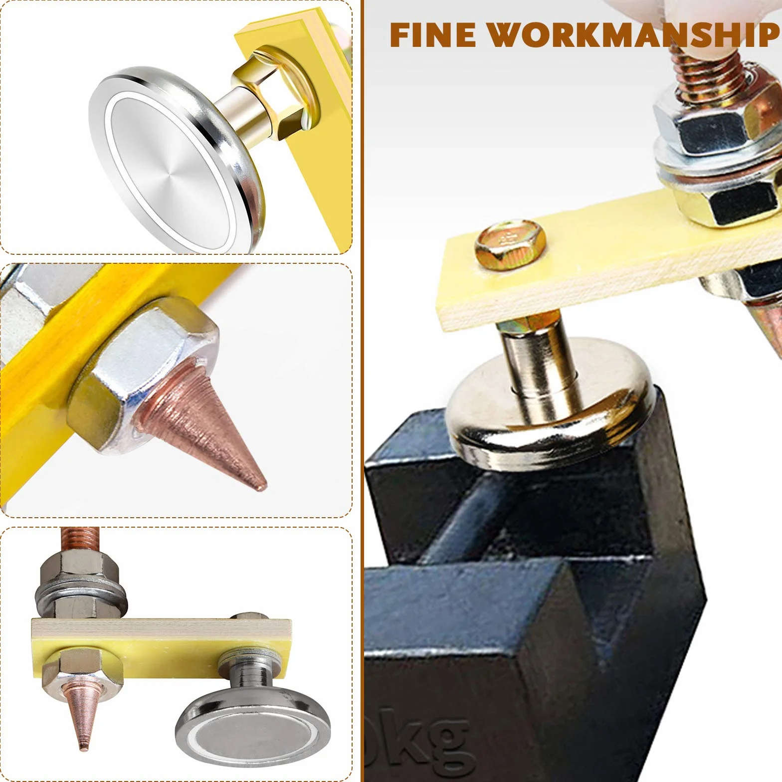 DIYARTS Collegamento a Terra con Magnete per Riparazione Ammaccature Auto Carrozzeria Spotter