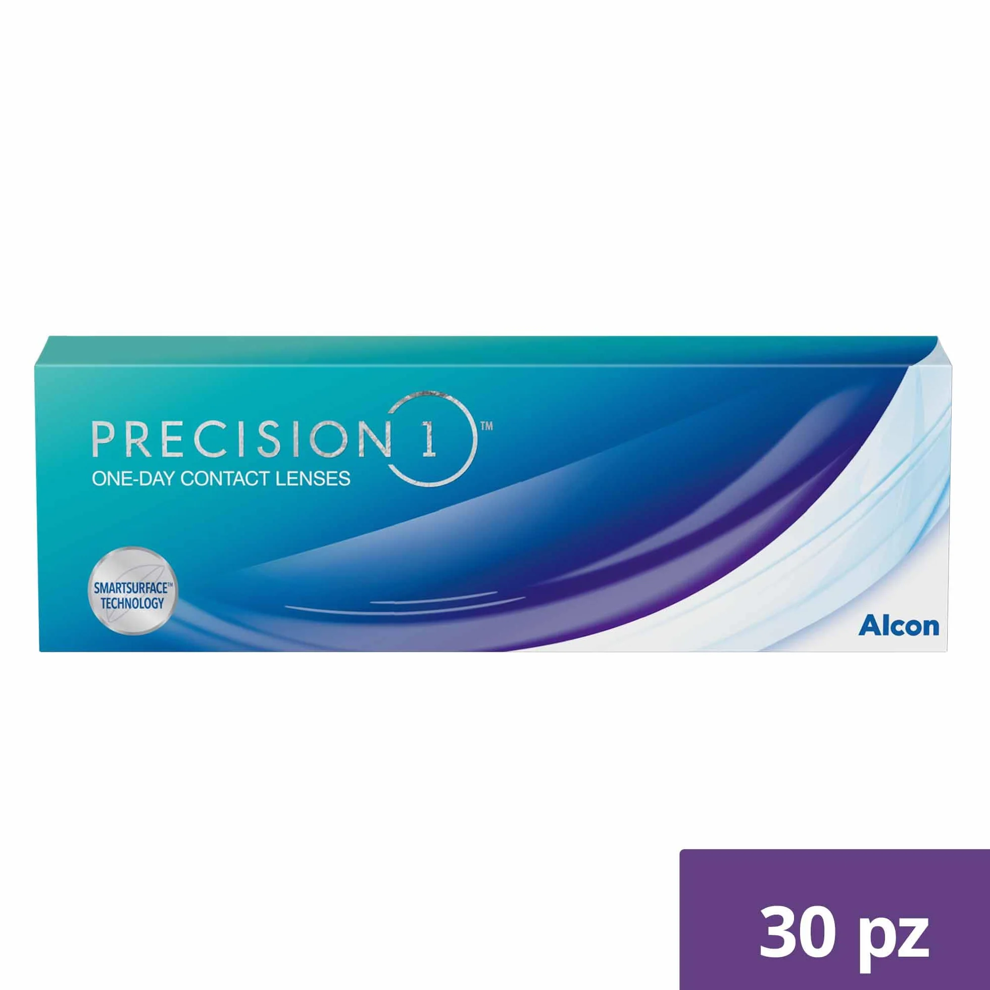 PRECISION 1 Lenti a Contatto Giornaliere, 30 Lenti, BC 8.3 mm, DIA 14.2 mm, -1.25 Diottrie