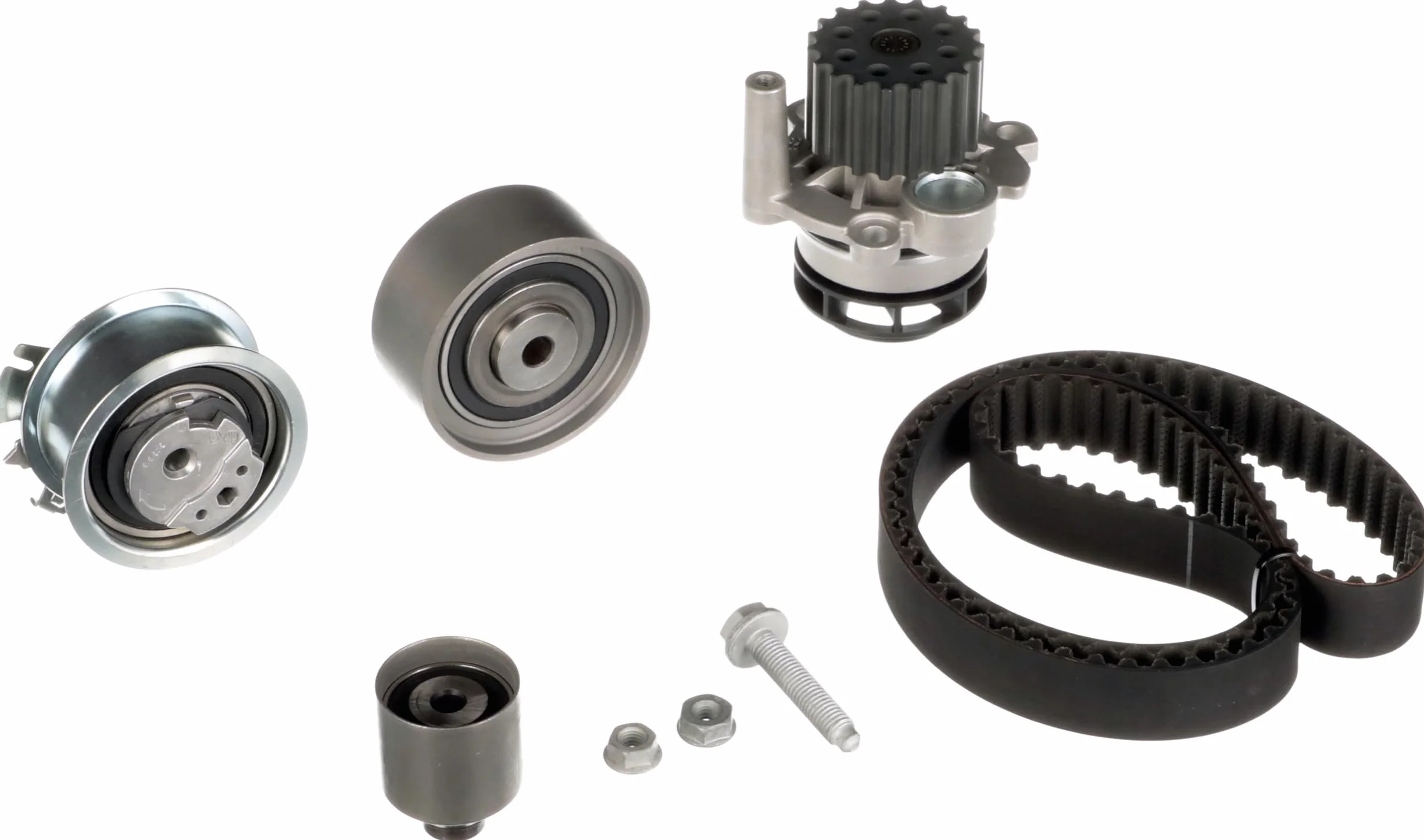 GATES KP15607XS-1 Kit cinghia distribuzione pompa acqua N° denti: 141 30 mm con pompa acqua Compatibilità con VW Golf V Hatchback 1K1 TOURAN 1T1, 1T2 GOLF PLUS 5M1, 521 Passat Variant 3C5, AUDI