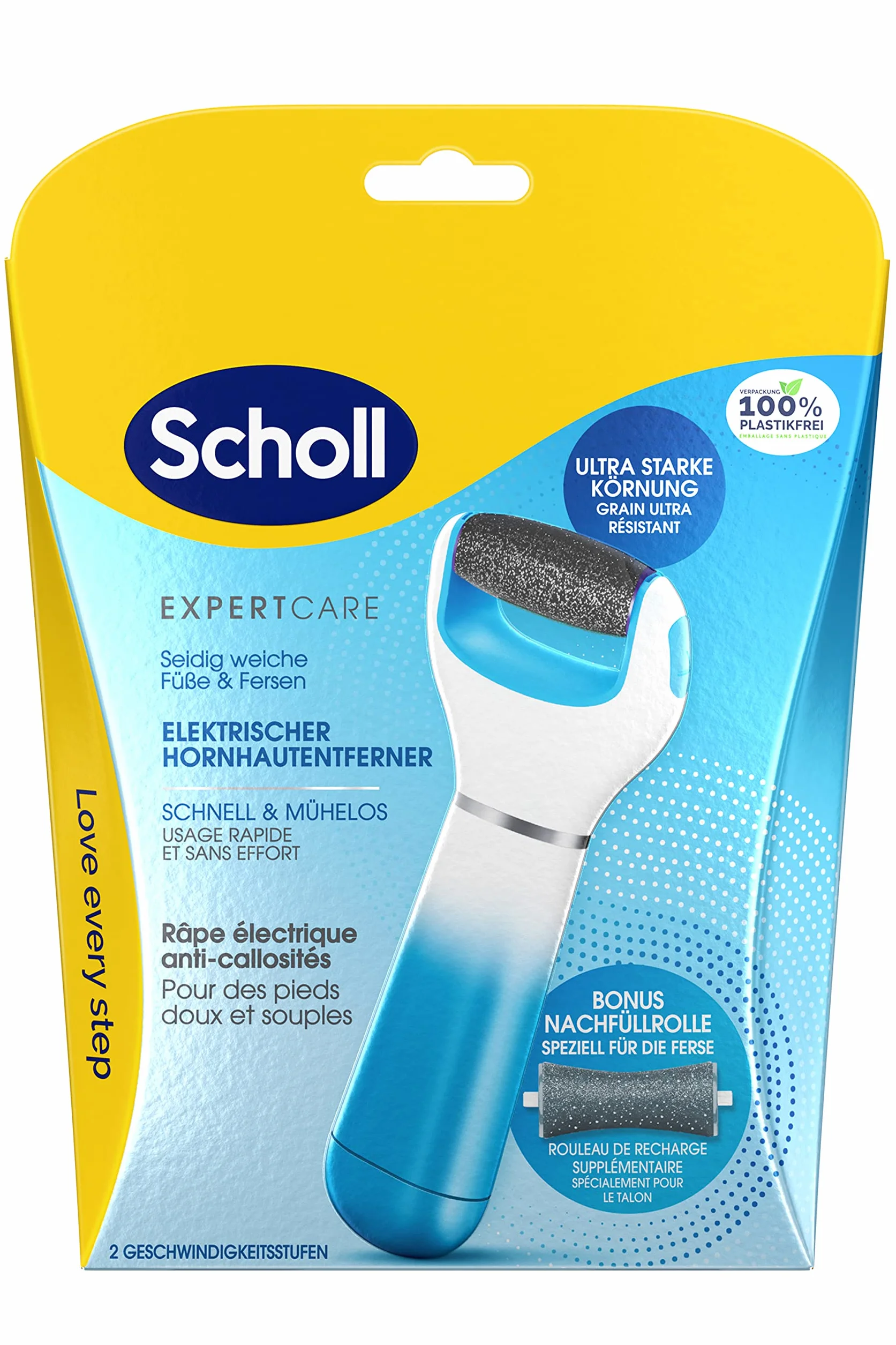 Scholl Expert Care elettrico rimuovi calli con rullo di minerali marini
