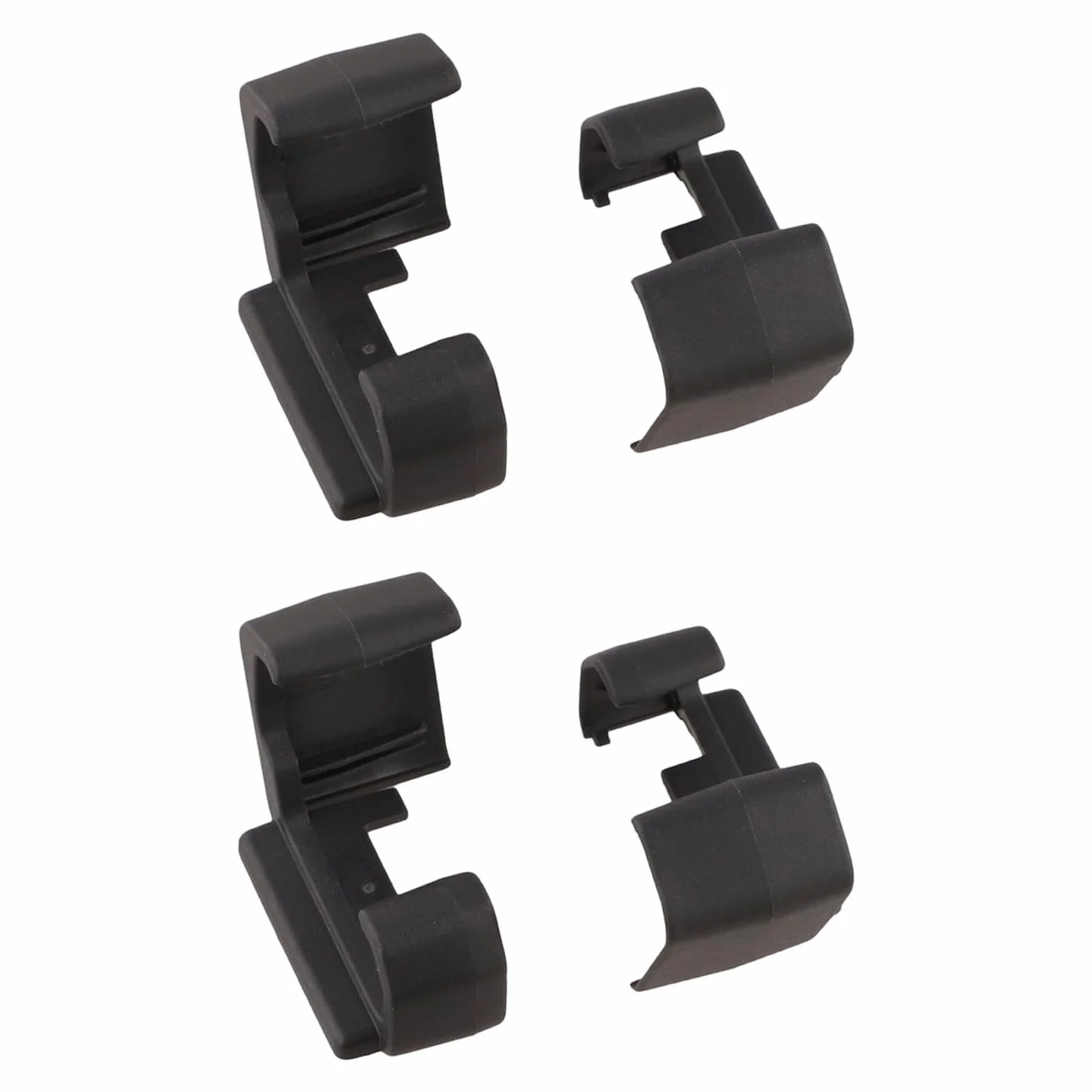 4 guide scorrevoli per coprisedili auto, per ID.4X 2021-2025, anteriore posteriore sinistro destro, OEM 11D881347 11D881348, parti interne di ricambio in plastica nera