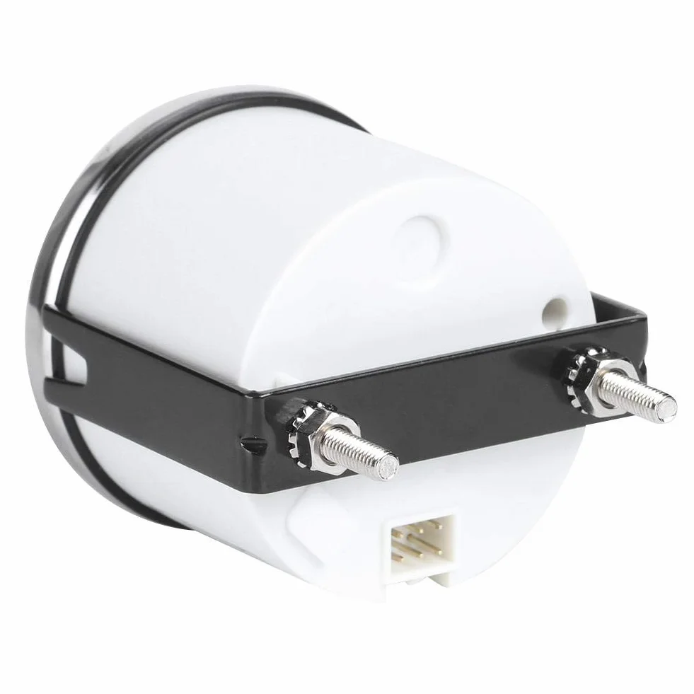 Indicatore di livello serbatoio olio 52mm 2in 0-190ohm per auto barche marine quadrante bianco
