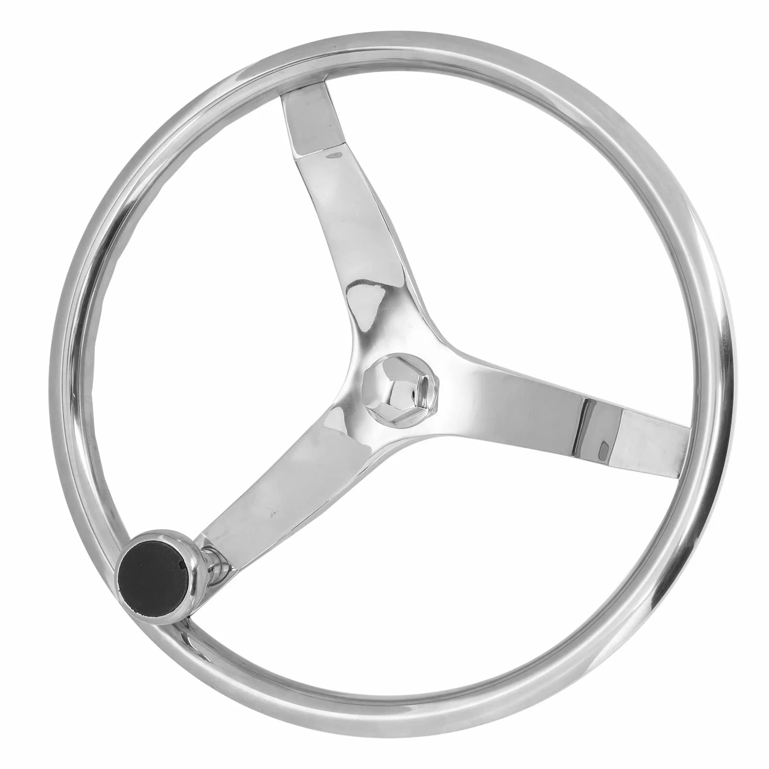 Volante per Barca in Acciaio Inossidabile a 3 Razze Hardware Marino Resistente Alle Intemperie