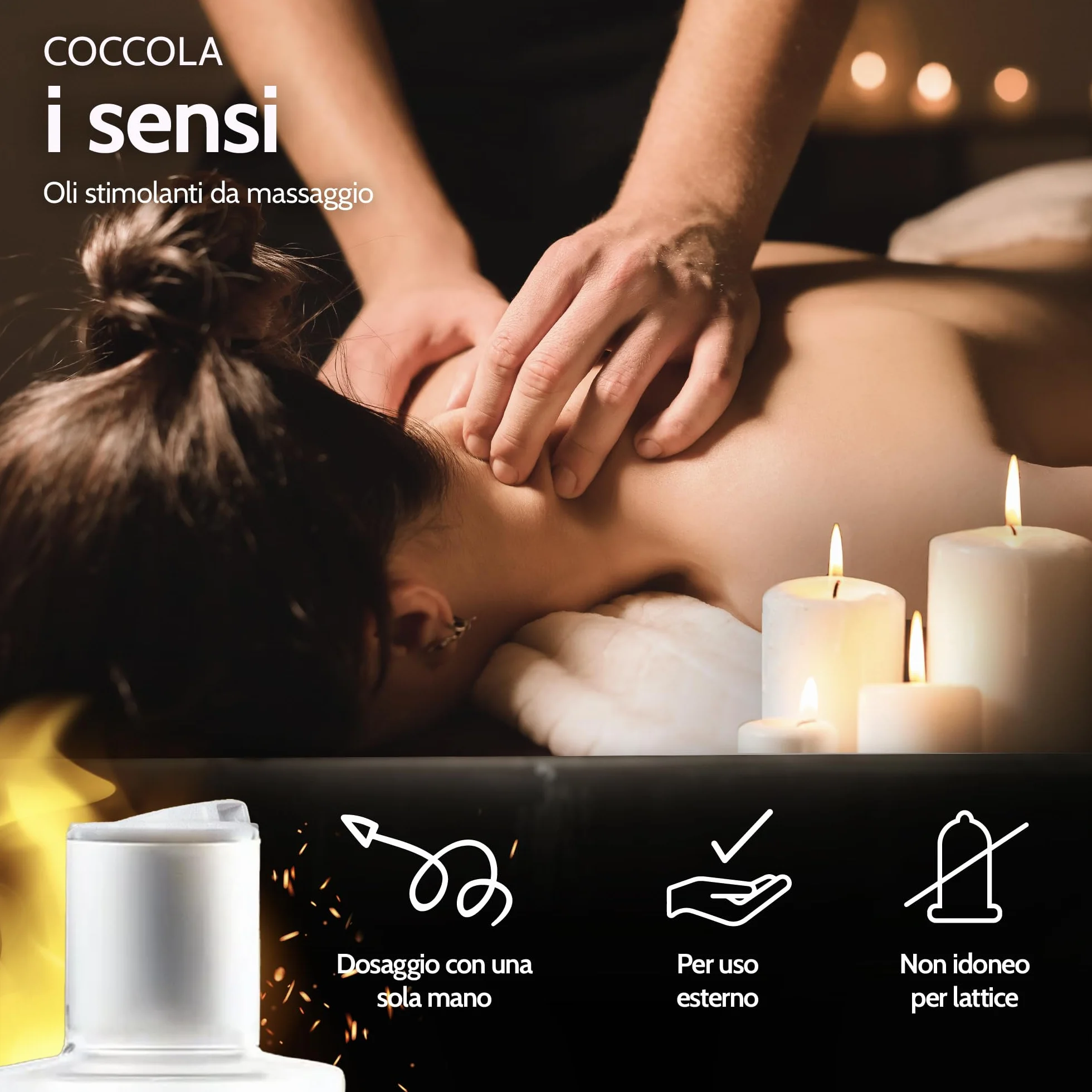 Vibratissimo Hot Moments olio da massaggio riscaldante lenitivo 100 ml