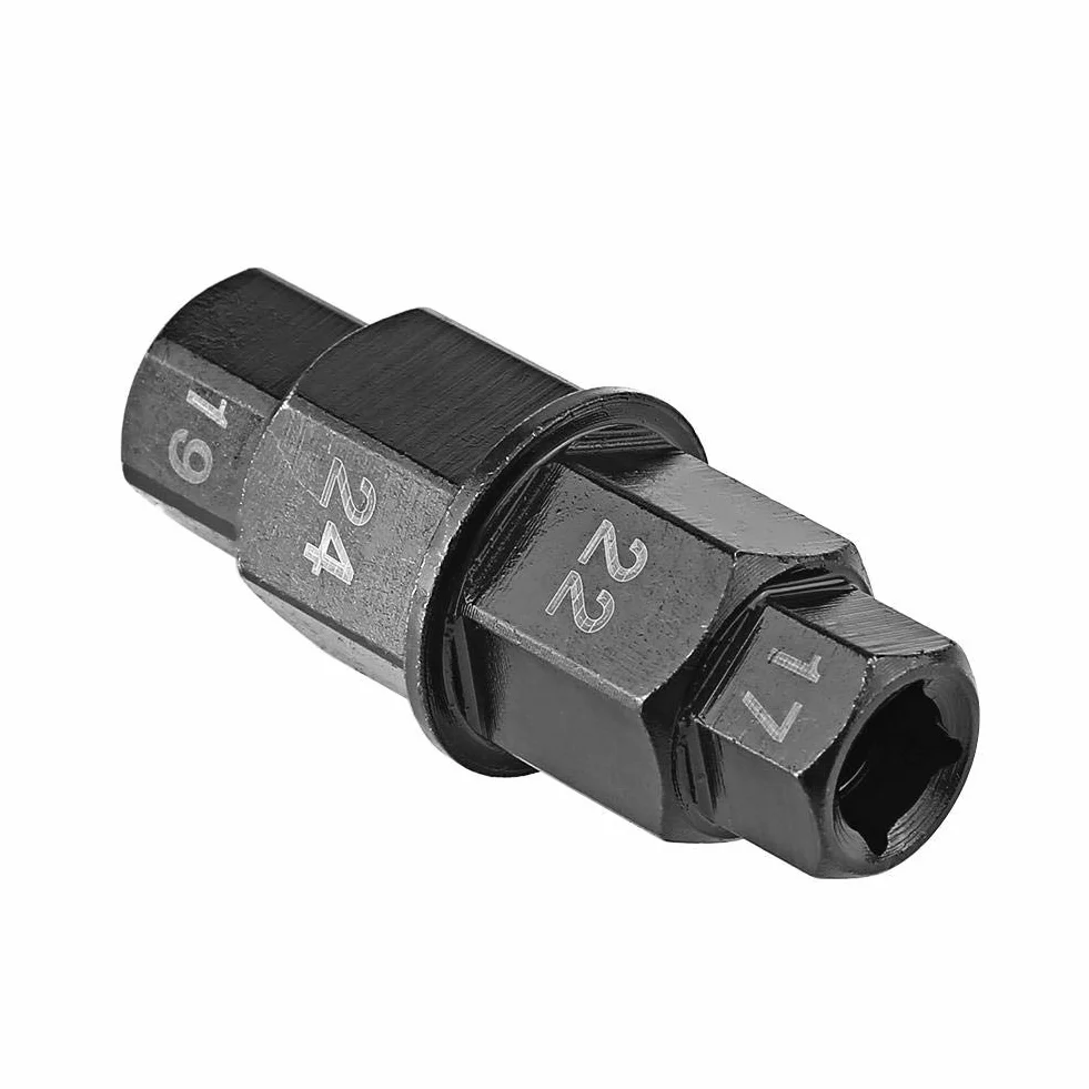 Fydun Chiave Esagonale per Ruota Moto 17mm 19mm 22mm 24mm Strumento di Rimozione ASSE Nero