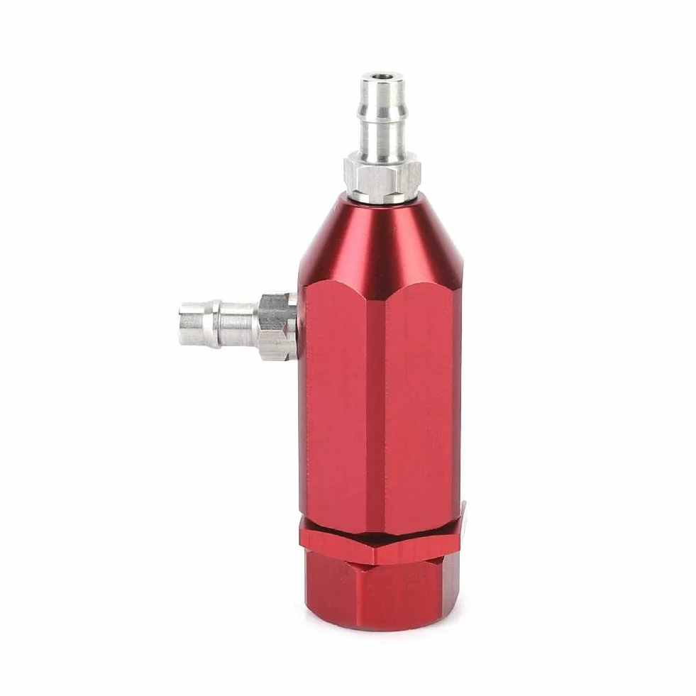 Controller Turbo Boost, Qii lu Regolatore per turbocompressore per auto, Regolatore boost PSI universale 1-30psi a ciclo chiuso regolabile manualmente(Rosso)