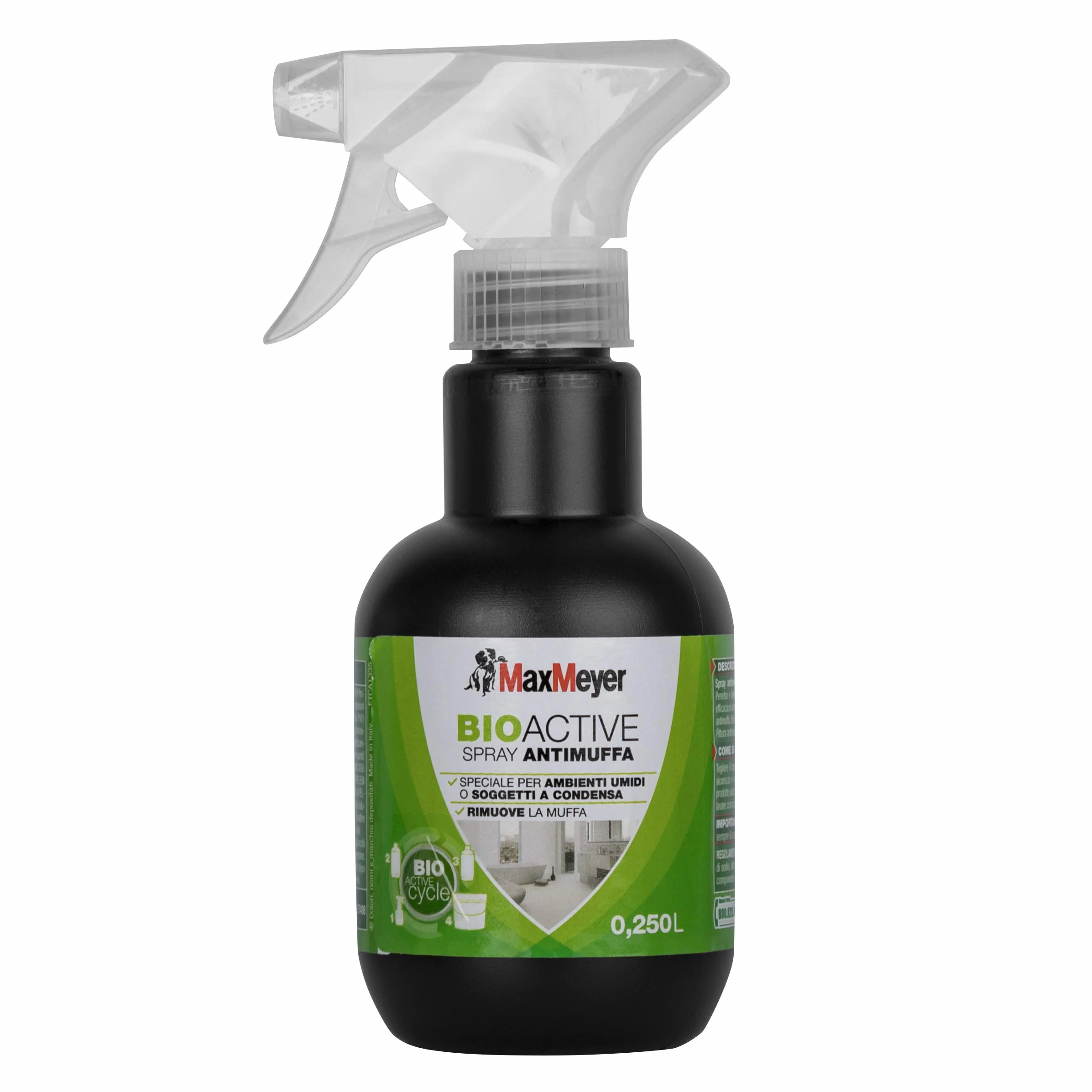 MaxMeyer Spray Antimuffa per interni Bioactive INCOLORE 0,25 L