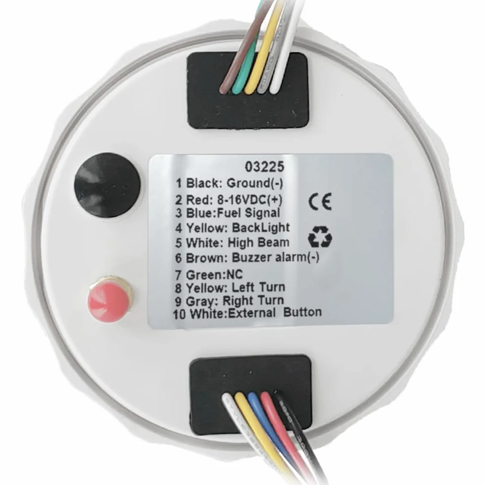 ELING 110 mm 3 in 1 tachimetro multifunzione GPS 0-120 km/h con livello di carburante 12 V voltmetro con retroilluminazione a 7 colori per navi camion e furgoni