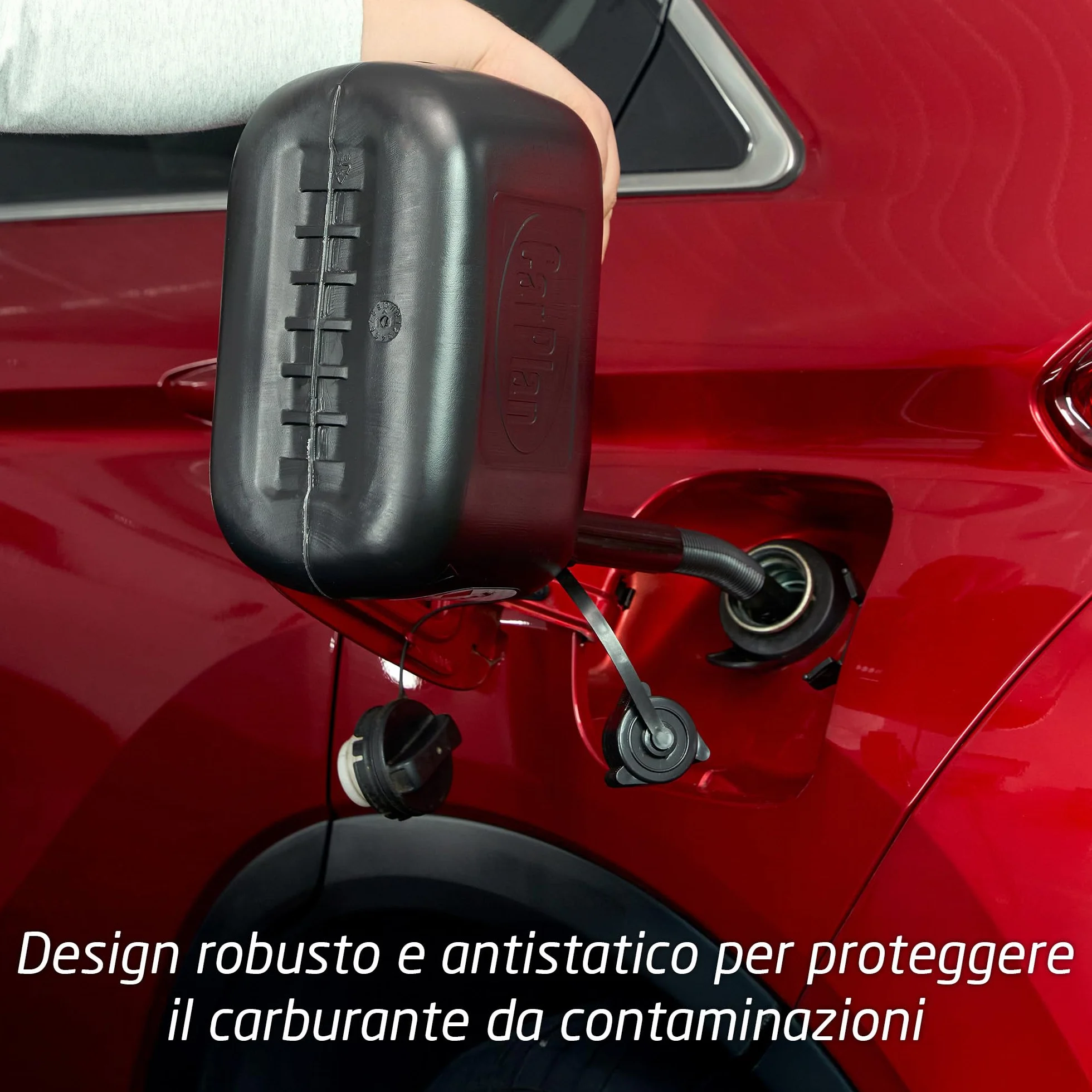 CarPlan Tanica Gasolio 5 Litri Nera Omologata per Diesel Beccuccio Flessibile Antigoccia