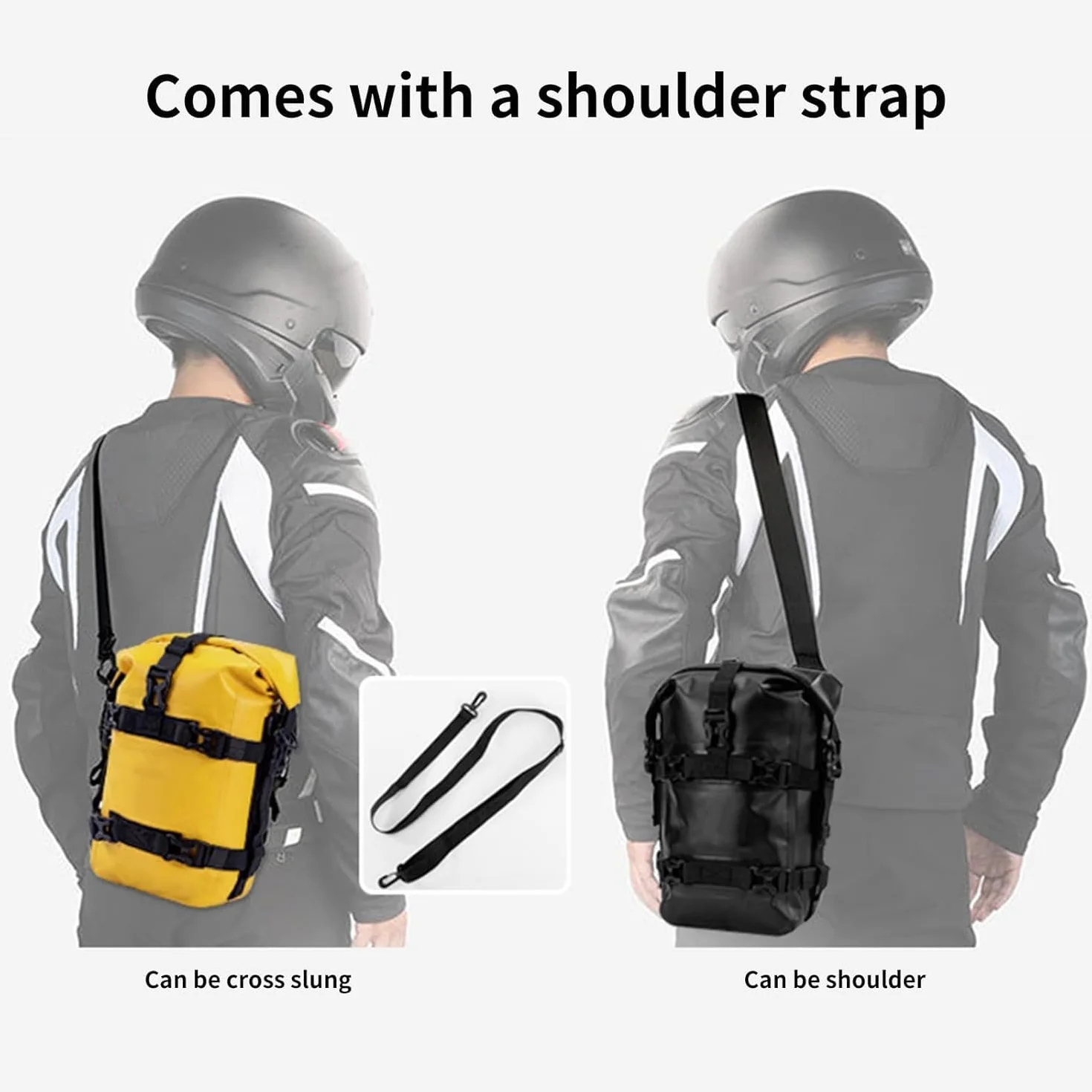 Borse Paramotore Moto 8L Impermeabile Borsa per BMW F 850 GS Adventure 2018-2022, Borsa per Telaio Paraurti Moto Motociclette Espandibile Borse Laterali,Black/A